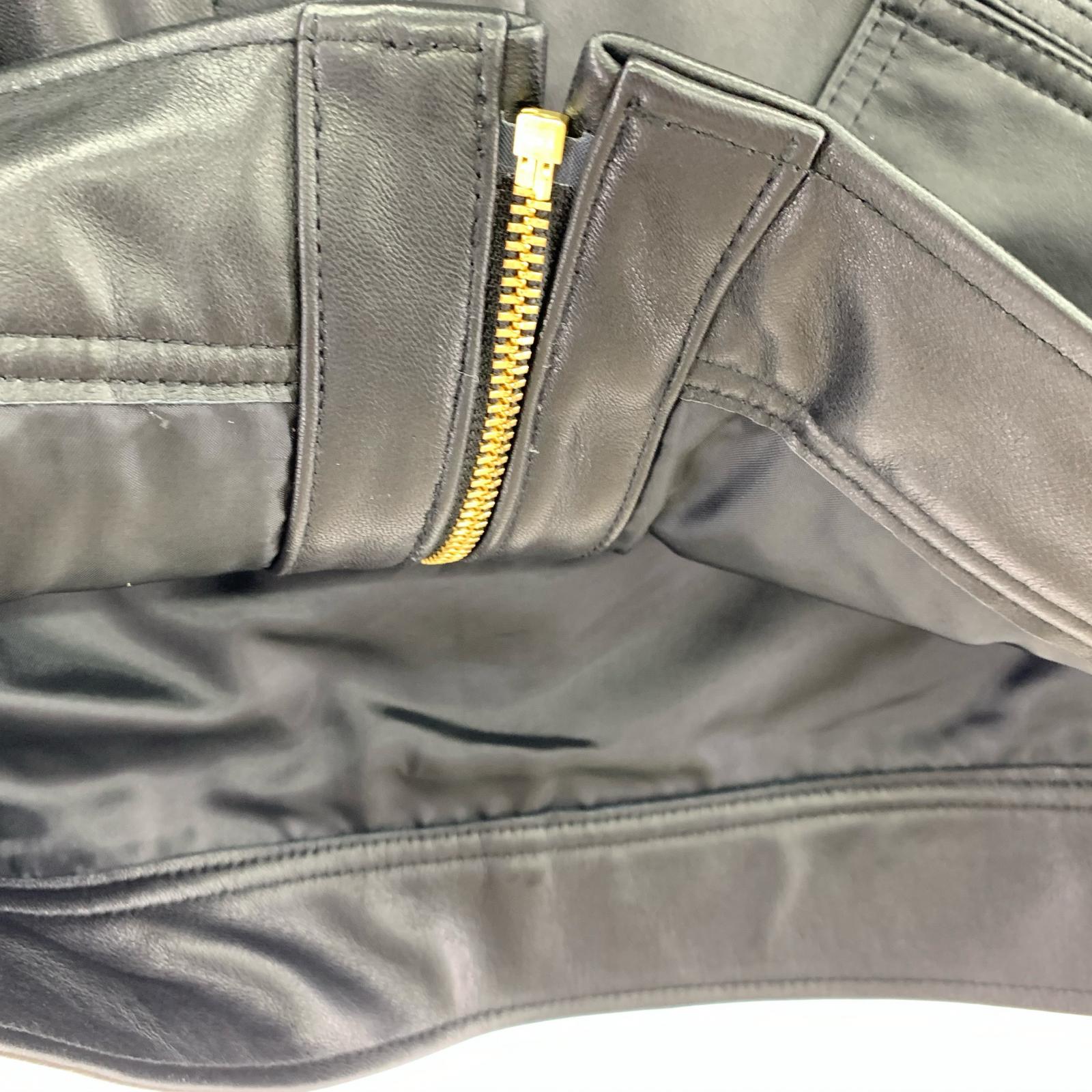 レザージャケット Lee リー 別注 91-B Lamb Leather Jacket-M M ブラック
