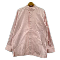長袖シャツ ISSEY MIYAKE スタンドカラー 比翼 オックスシャツ M ピンク M