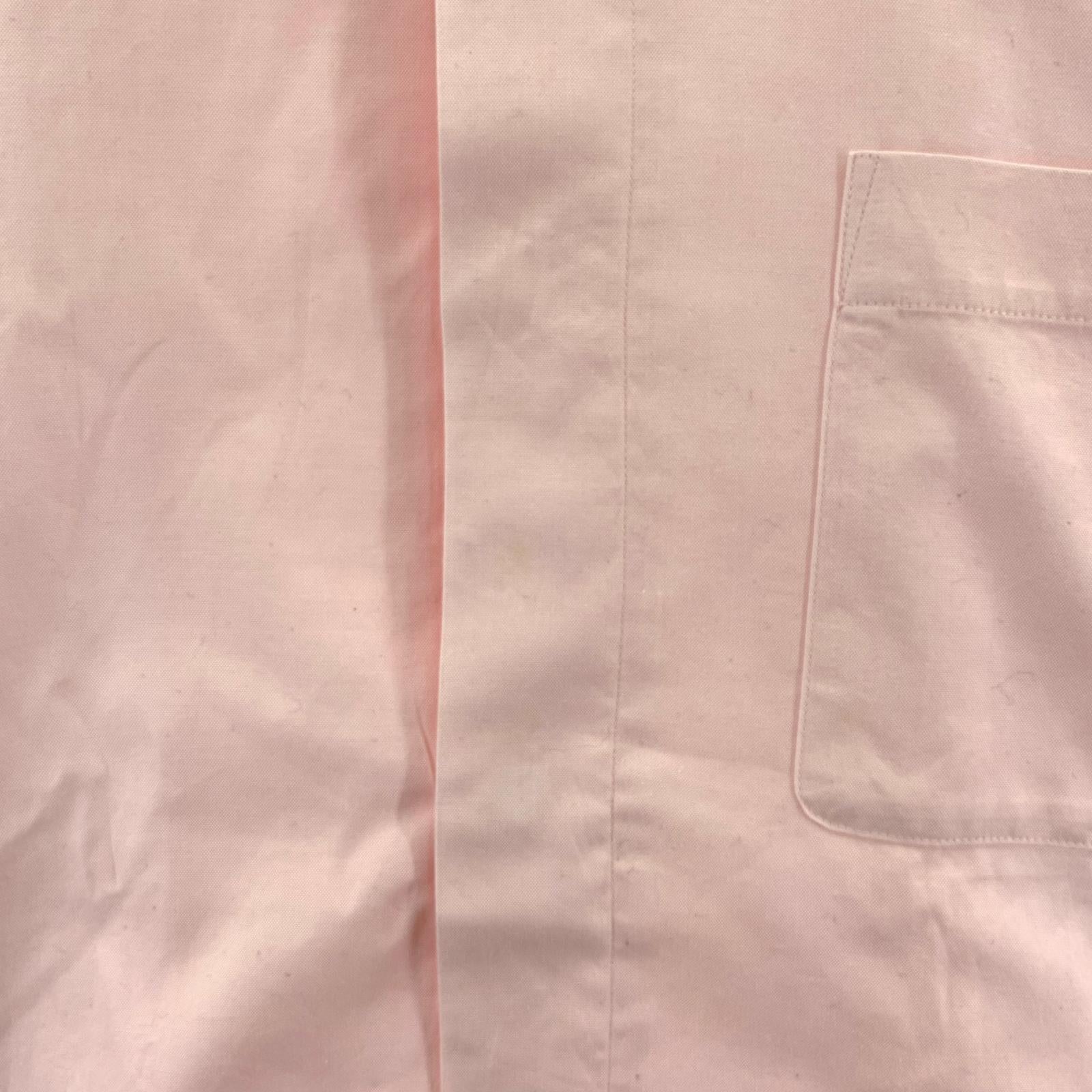 長袖シャツ ISSEY MIYAKE スタンドカラー 比翼 オックスシャツ M ピンク M