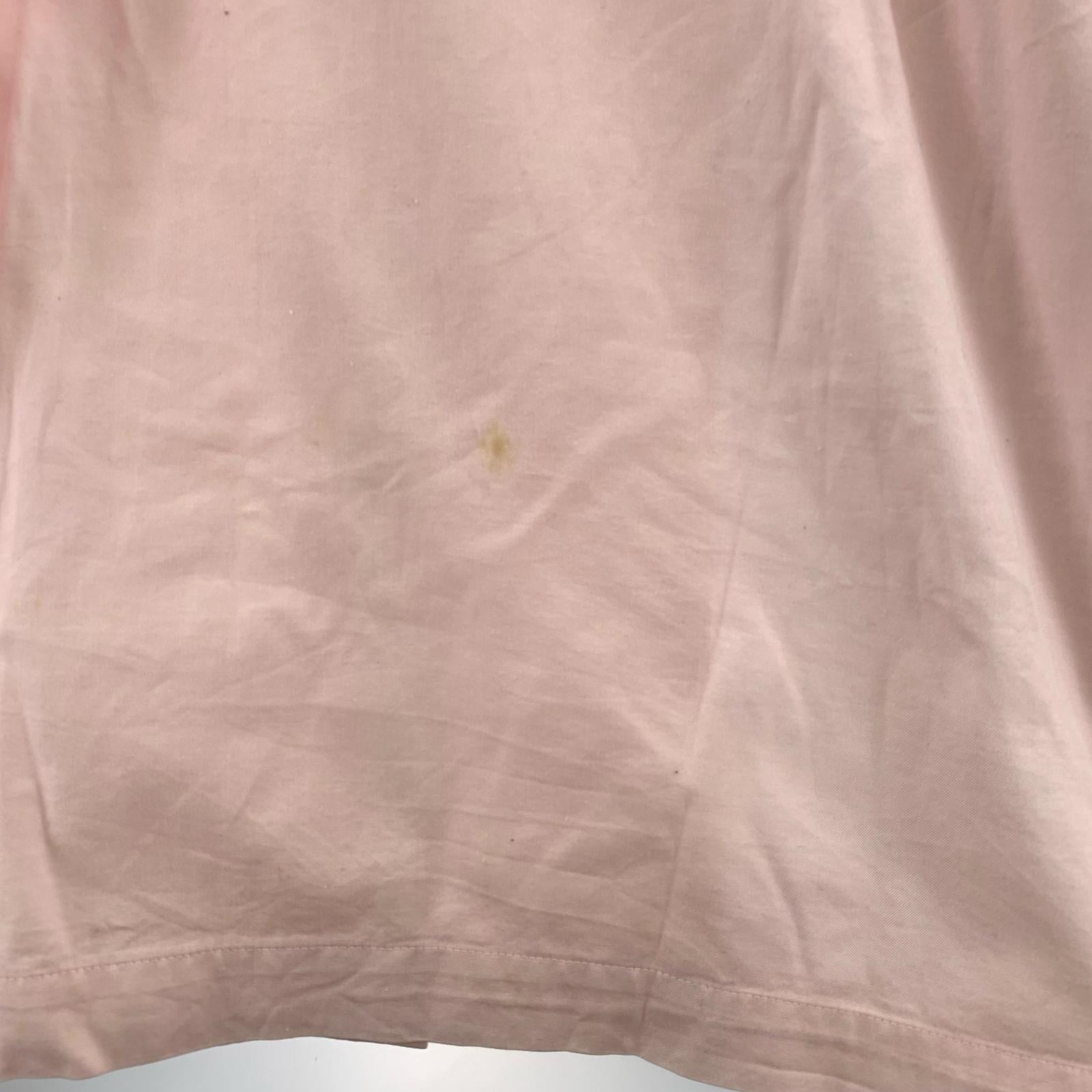 長袖シャツ ISSEY MIYAKE スタンドカラー 比翼 オックスシャツ M ピンク M