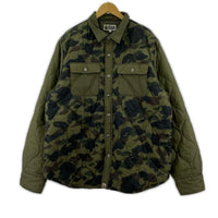 ジャケット APE CAMO DOWN SHIRT JACKET XXL カーキ