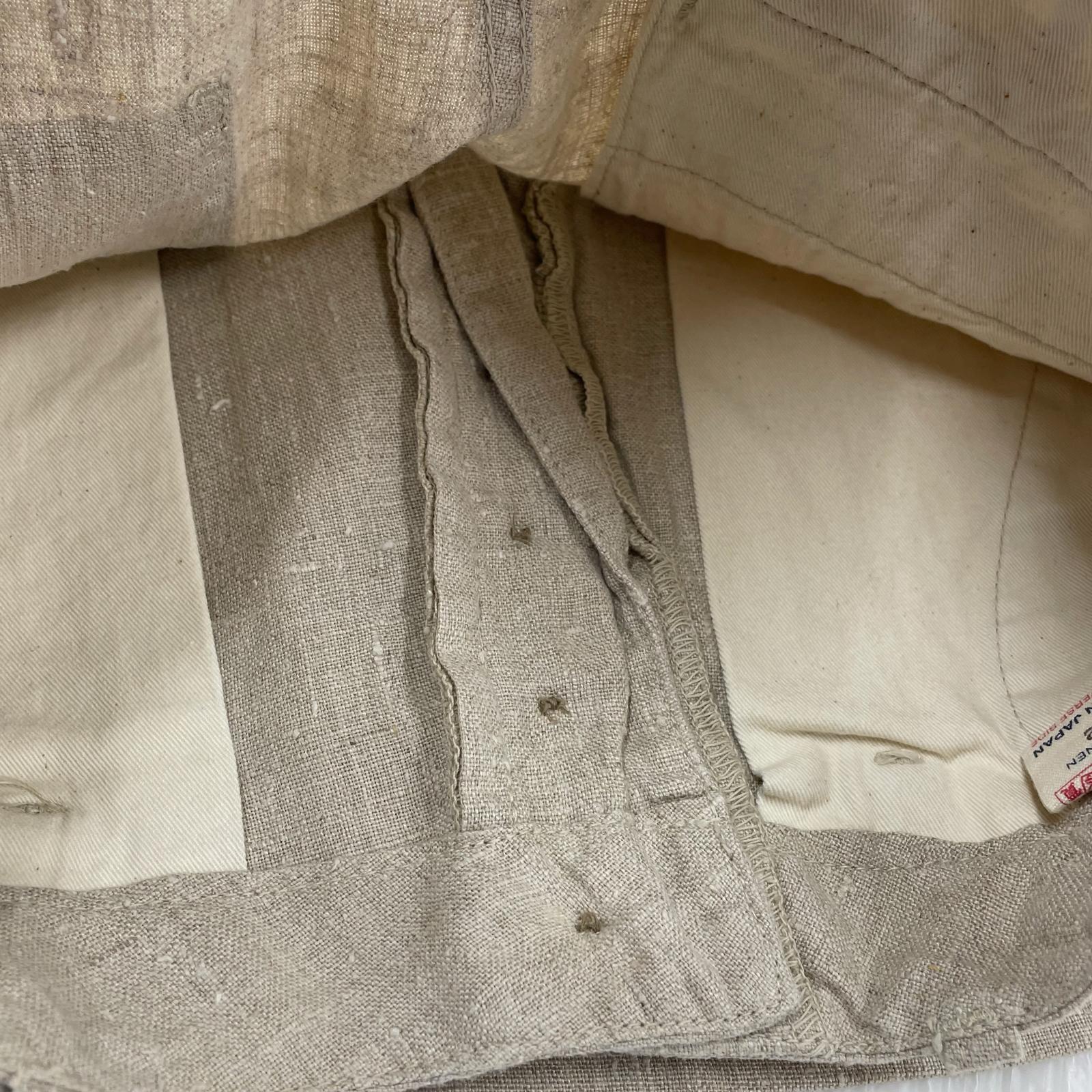 ショートパンツ YAMANE LINEN SHORTS W32 ベージュ 32 ベージュ