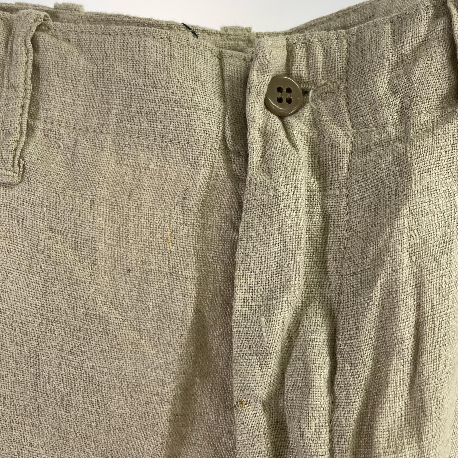 ショートパンツ YAMANE LINEN SHORTS W32 ベージュ 32 ベージュ