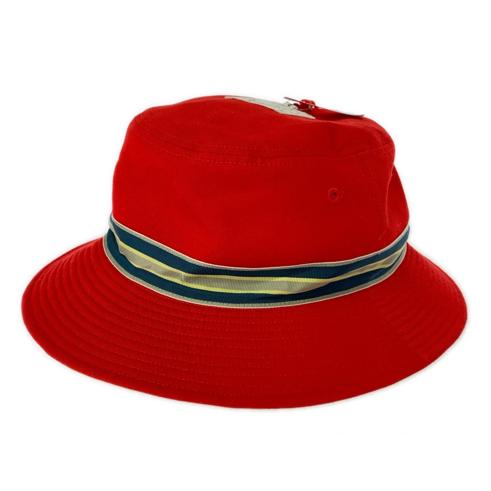 ハット EVISU SAFARI HAT REVERSIBLE レッド×アイボリー