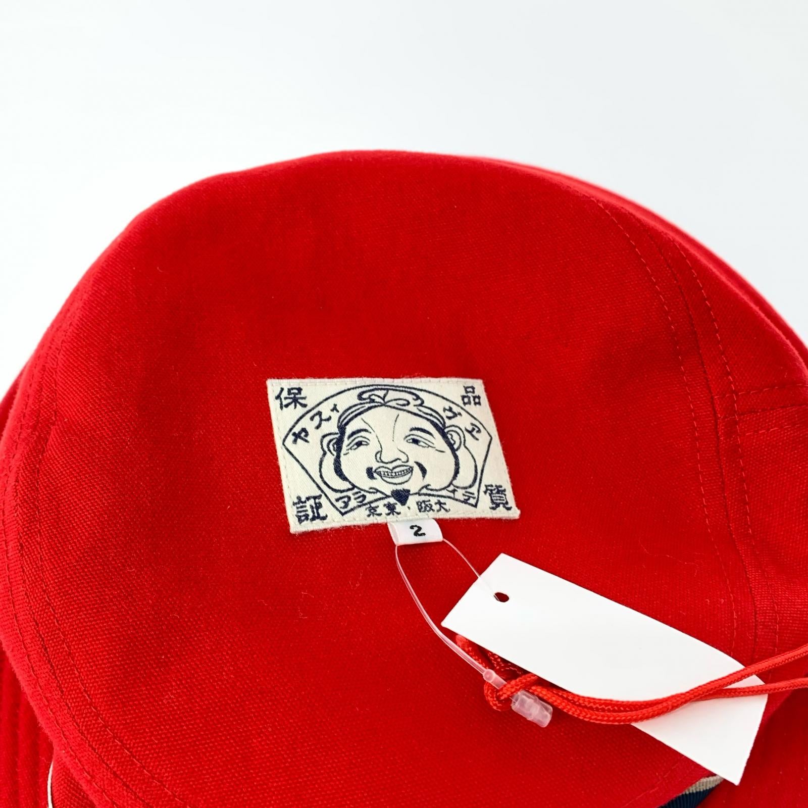 ハット EVISU SAFARI HAT REVERSIBLE レッド×アイボリー