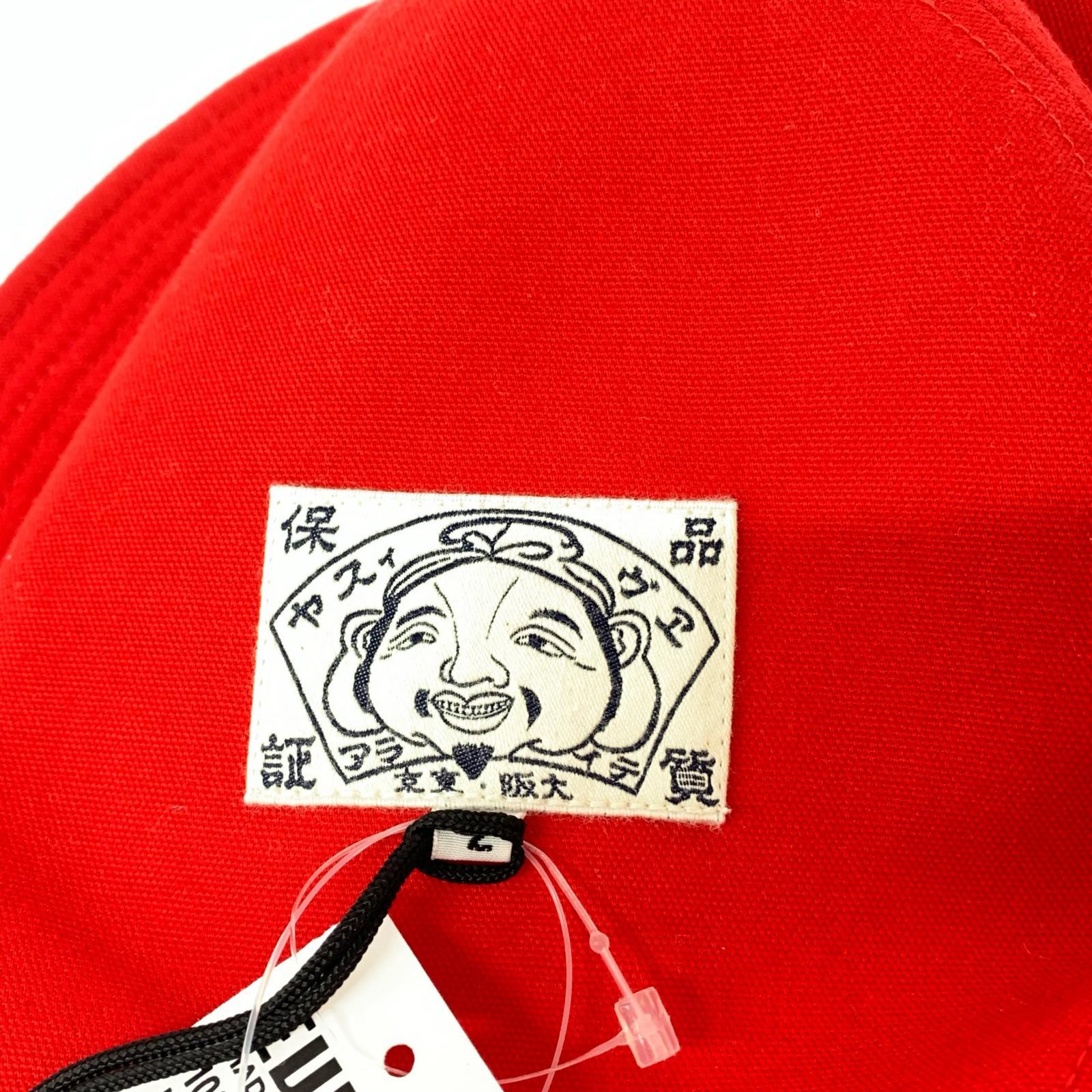 ハット EVISU SAFARI HAT REVERSIBLE レッド×アイボリー
