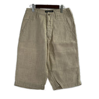 ショートパンツ YAMANE LINEN SHORTS W28 ベージュ 30 ベージュ
