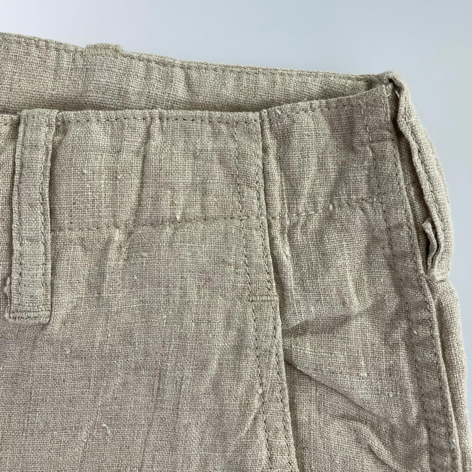 ショートパンツ YAMANE LINEN SHORTS W28 ベージュ 30 ベージュ