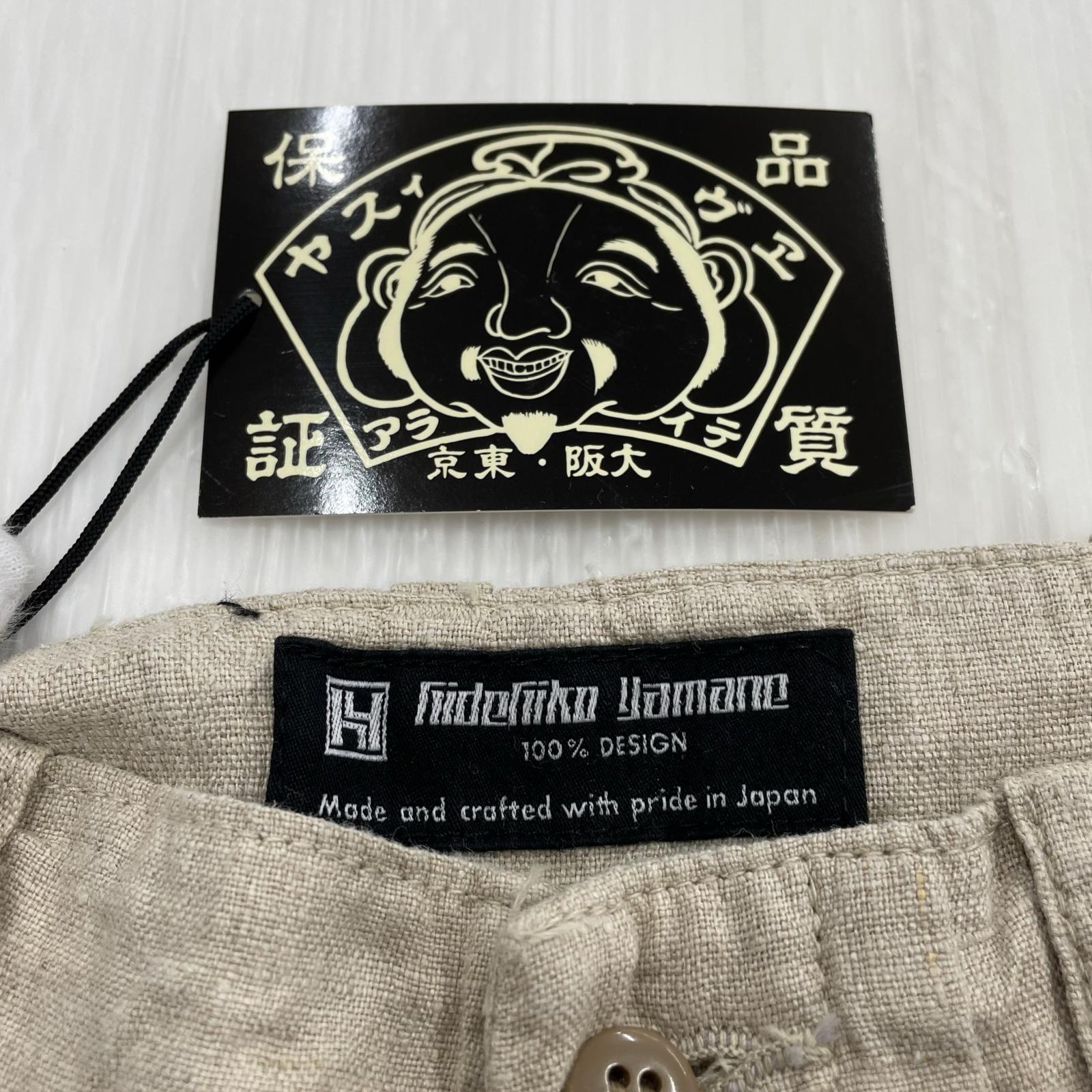 ショートパンツ YAMANE LINEN SHORTS W28 ベージュ 30 ベージュ