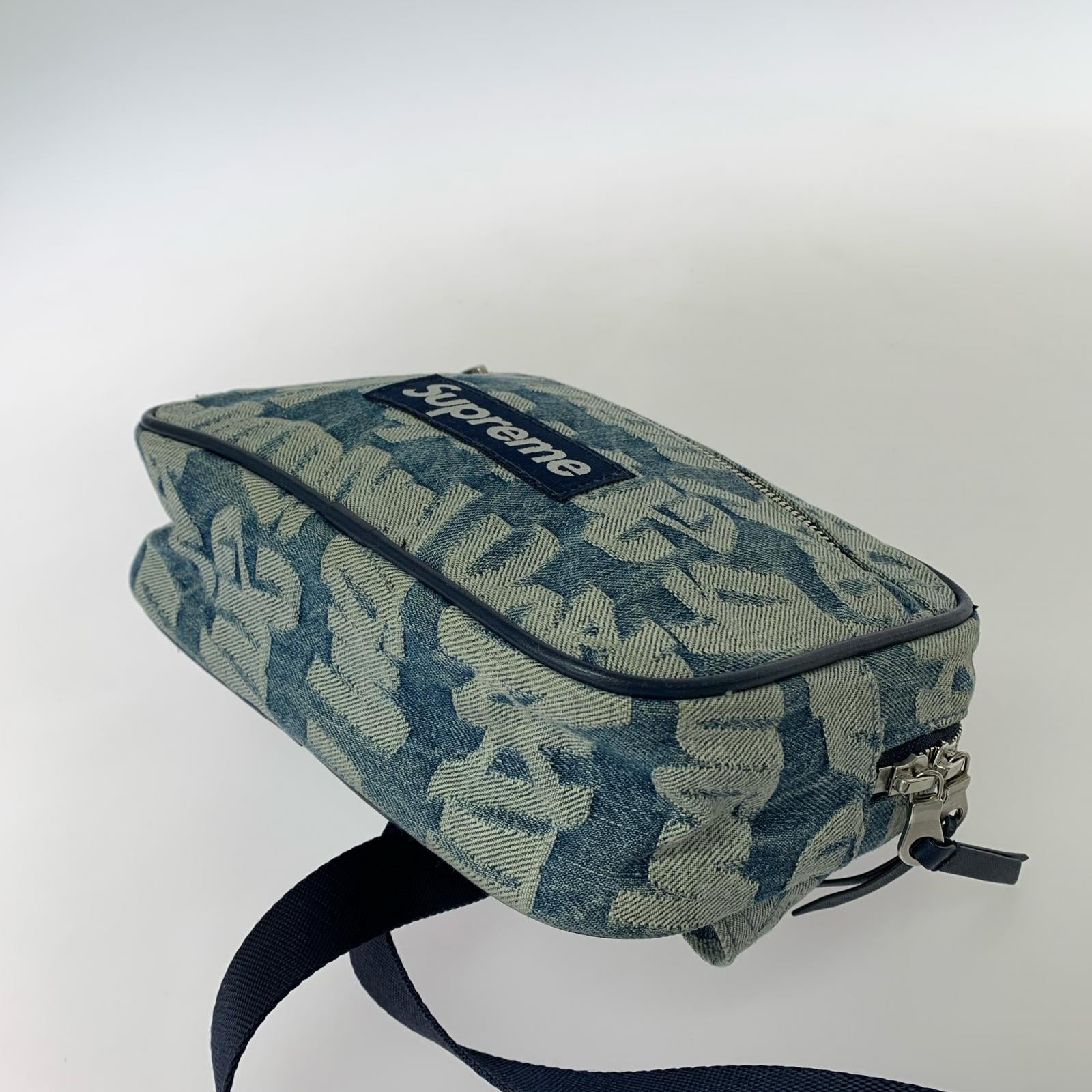ボディバッグ Fat Tip Jacquard Denim Waist Bag