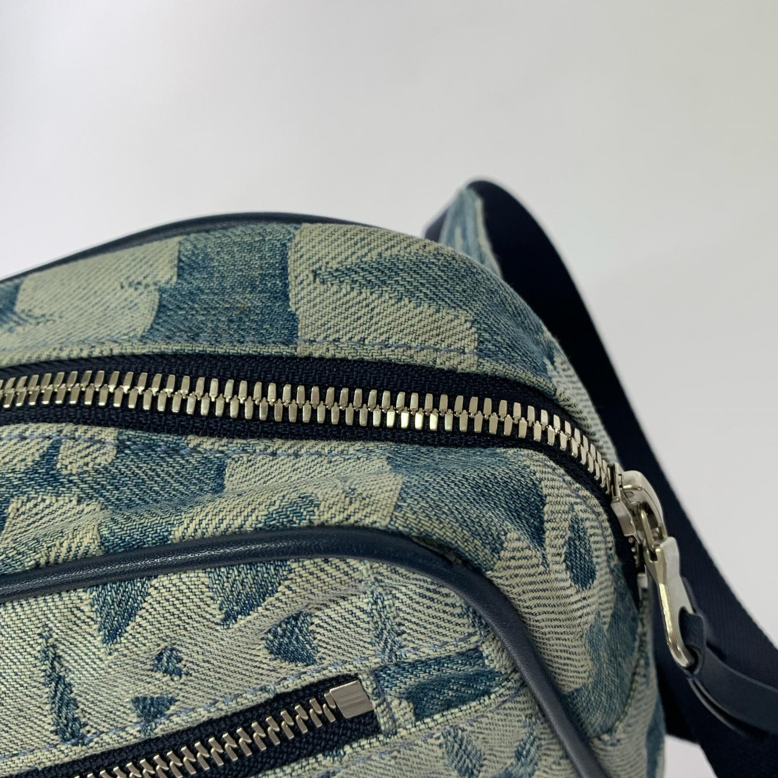 ボディバッグ Fat Tip Jacquard Denim Waist Bag