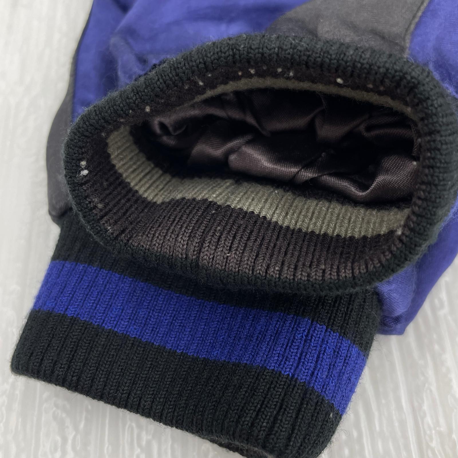 ブルゾン SATORI リバーシブルスカジャンBK BL/GY 双龍 L