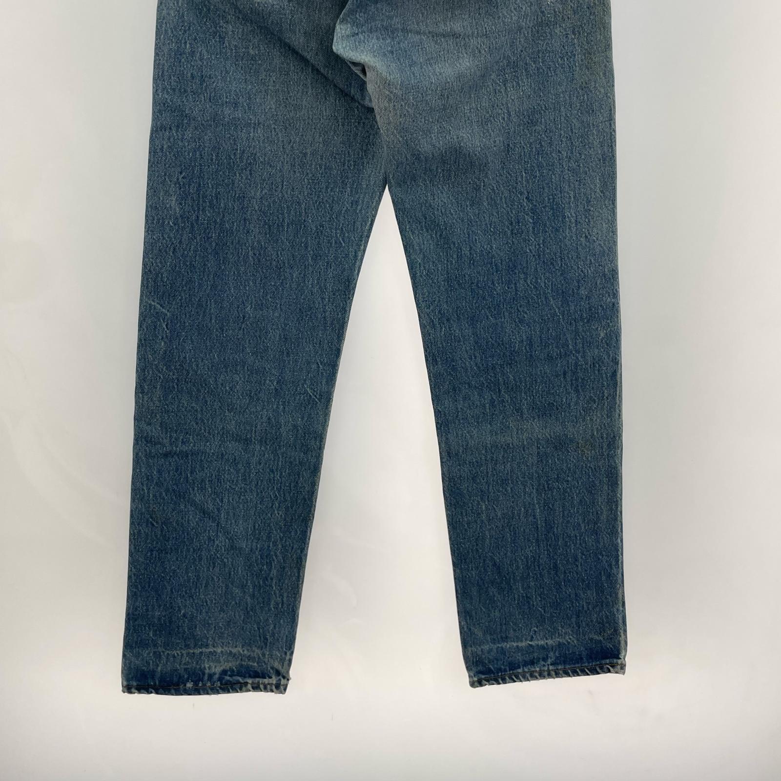 デニムパンツ 80s 501 刻印558 黒カン W32L34 32 ブルー