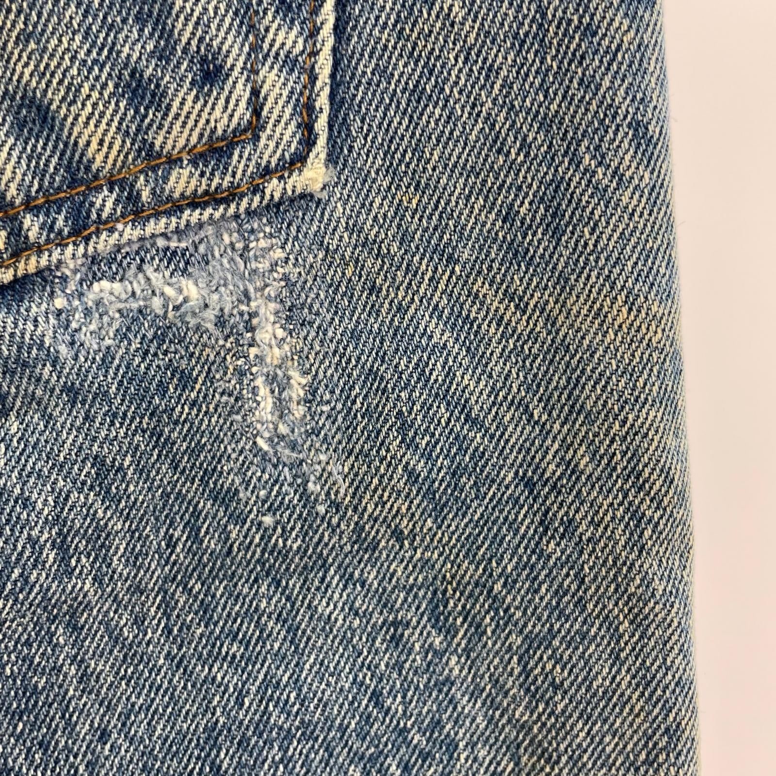 デニムパンツ 80s 501 刻印558 黒カン W32L34 32 ブルー