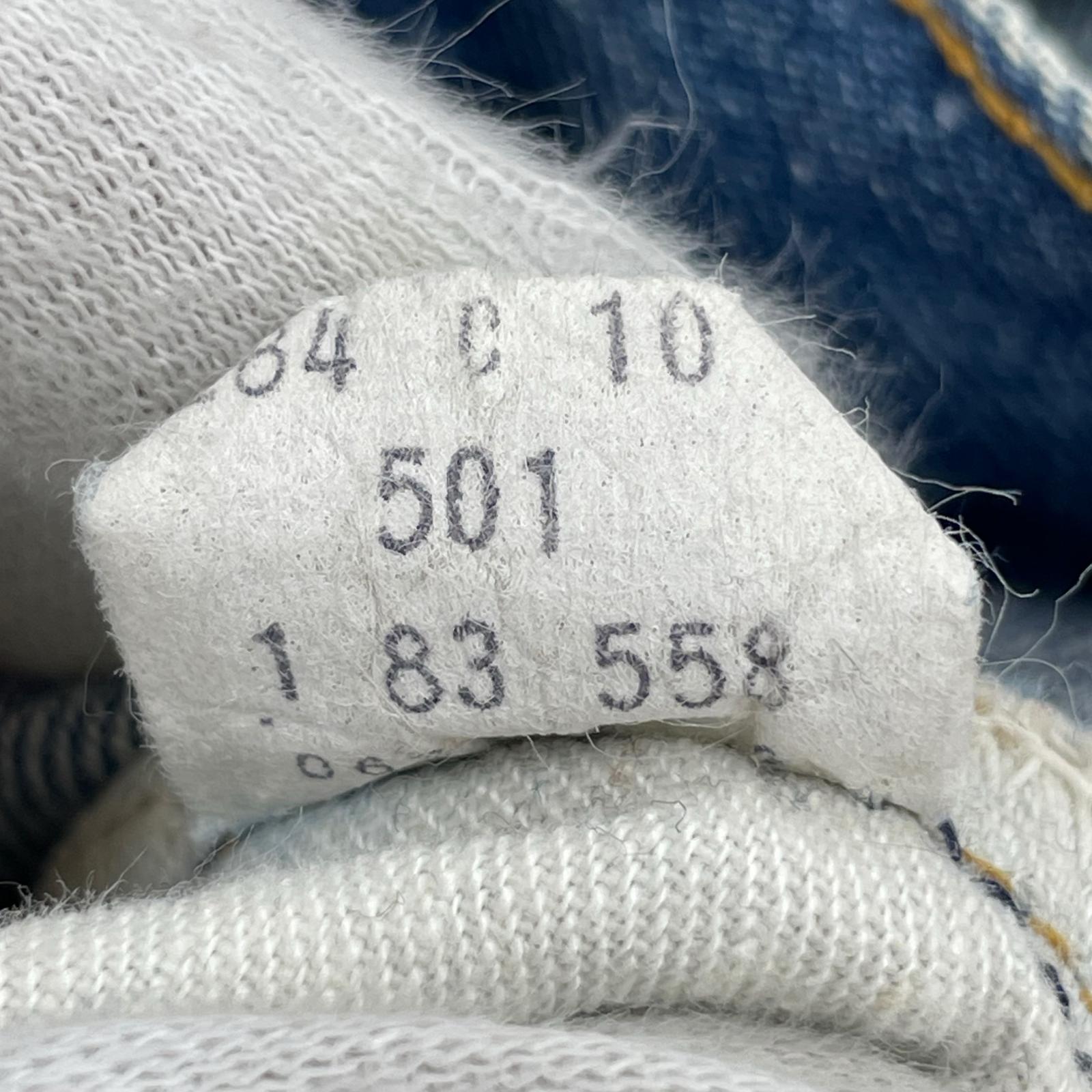 デニムパンツ 80s 501 刻印558 黒カン W32L34 32 ブルー