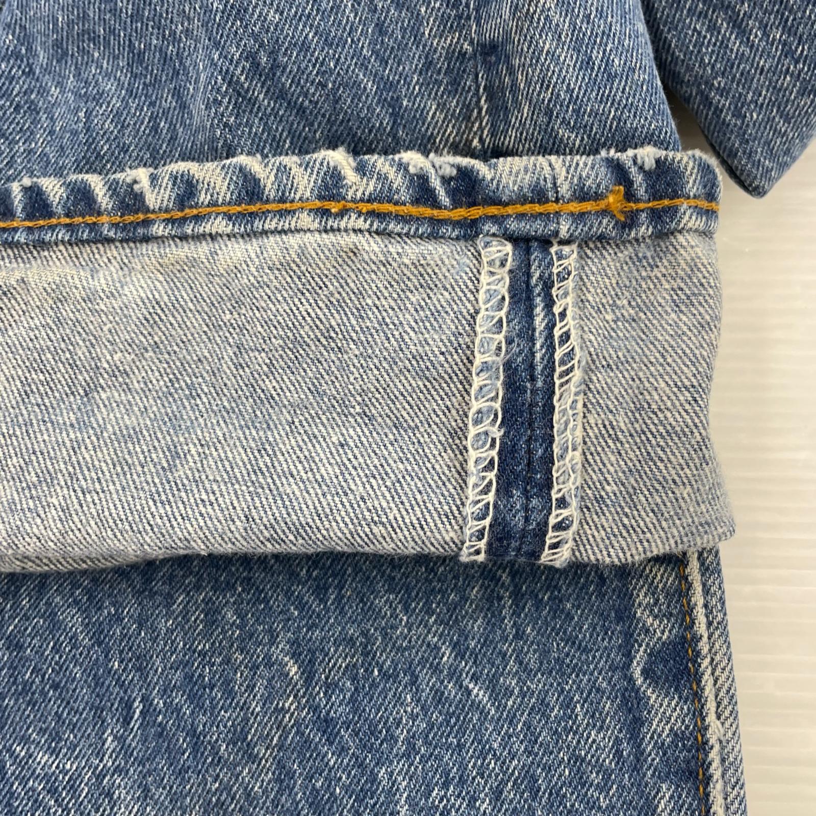 デニムパンツ 80s 501 刻印558 黒カン W32L34 32 ブルー