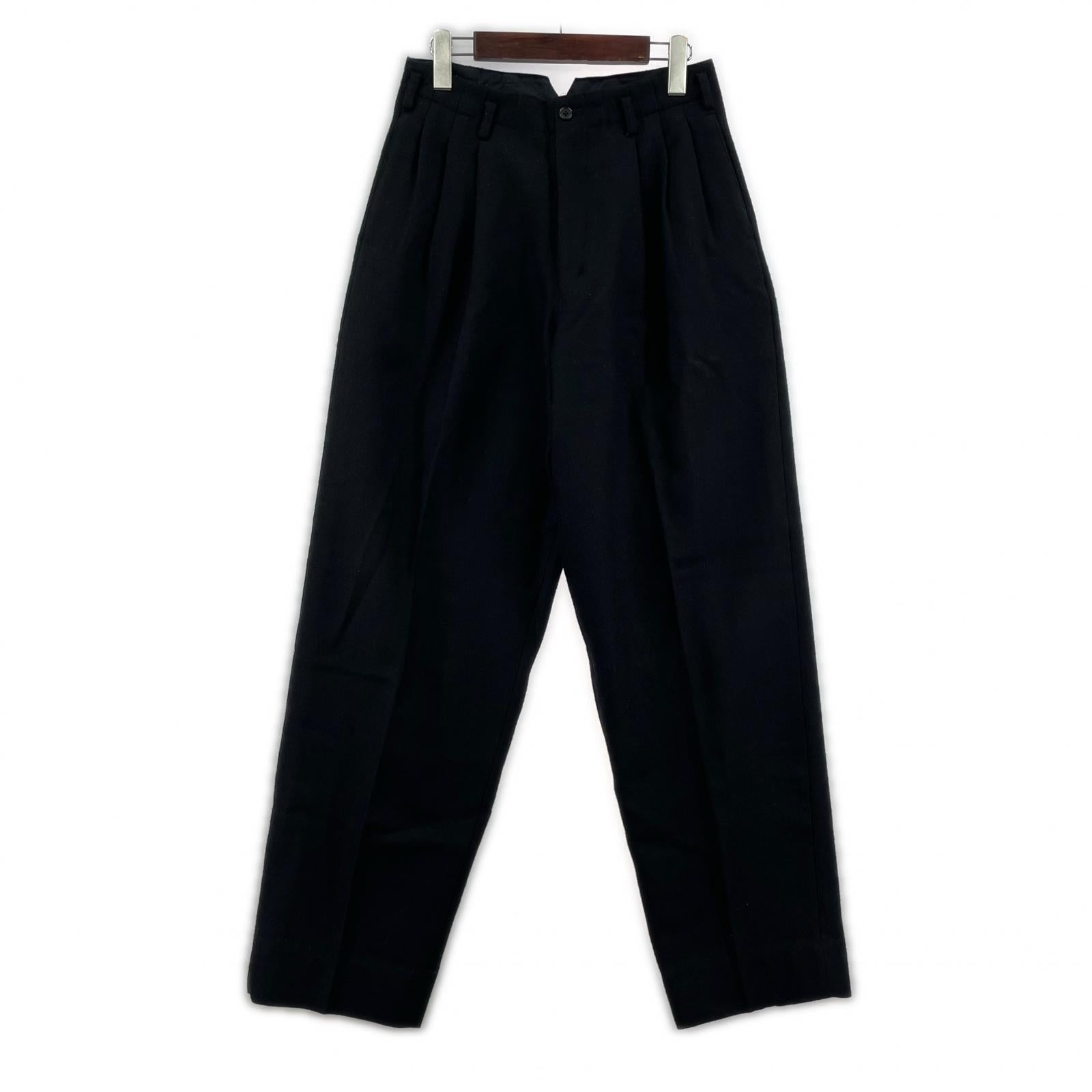 パンツ Y's for men 茶タグ 90s 6タックスラックス M ブラック
