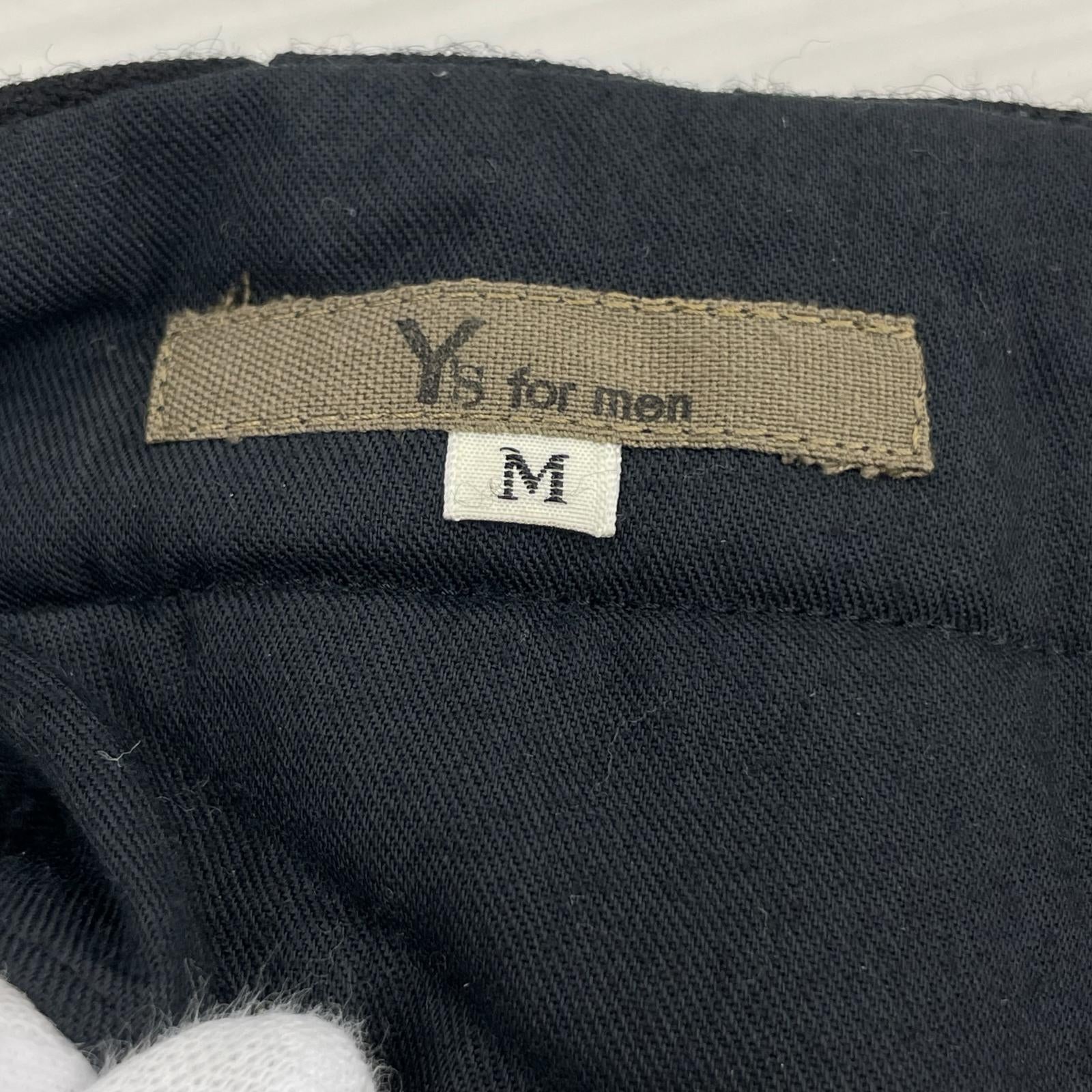 パンツ Y's for men 茶タグ 90s 6タックスラックス M ブラック