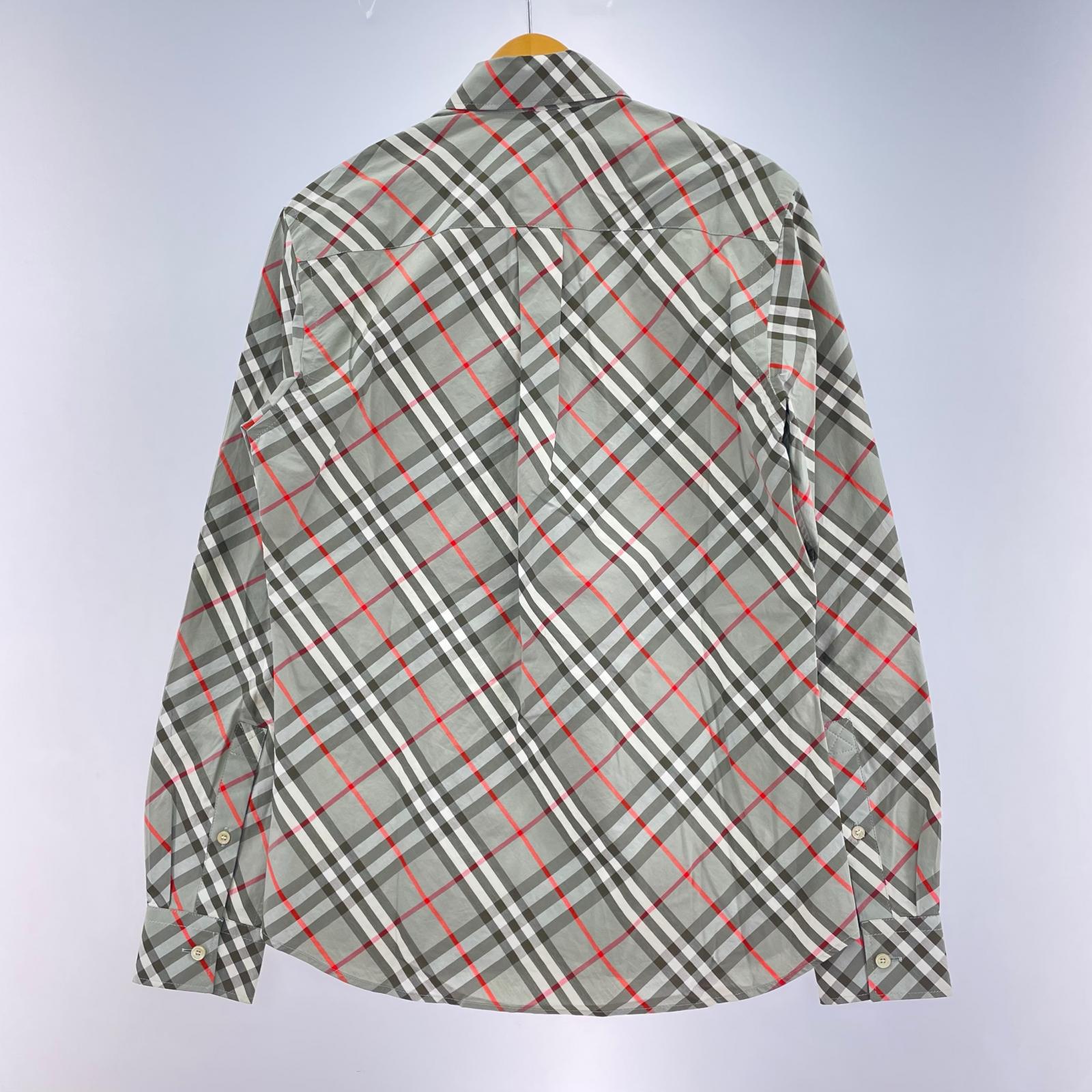 長袖シャツ チェックシャツ GRY (XS) グレー