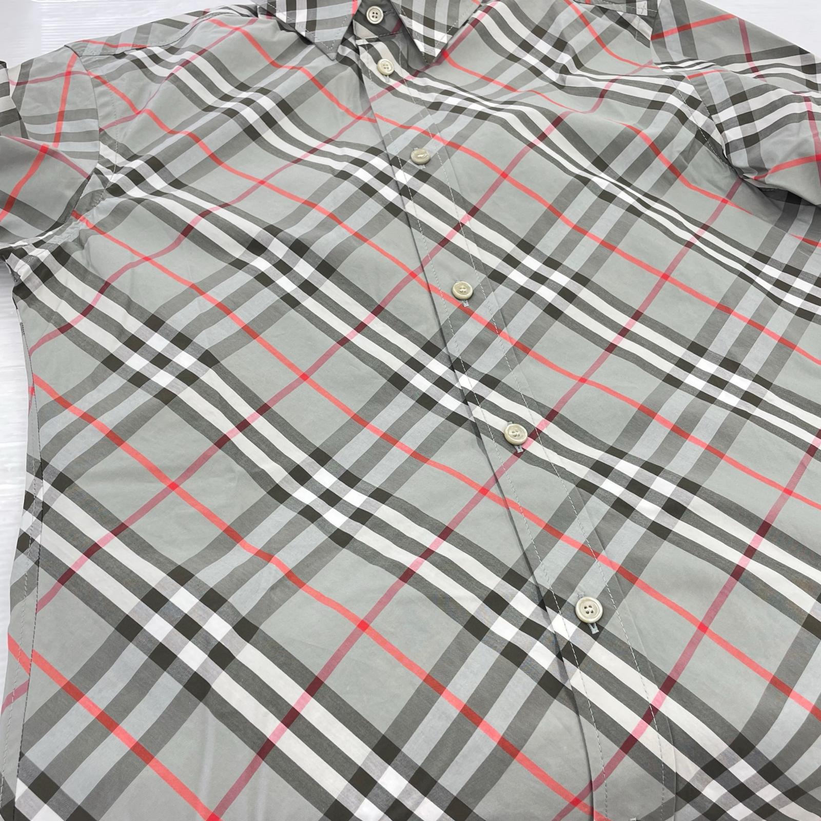 長袖シャツ チェックシャツ GRY (XS) グレー