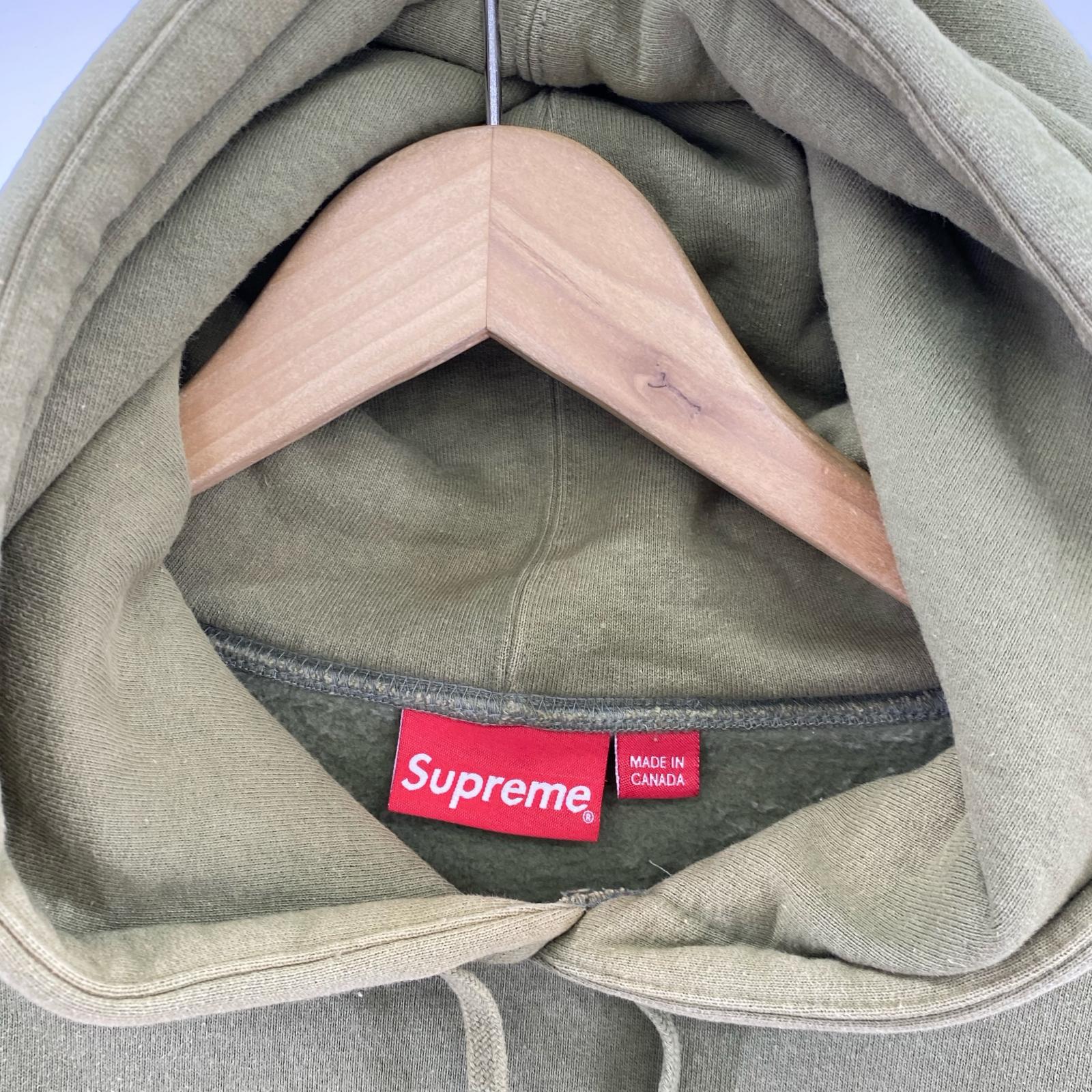 パーカー 22AW supreme duck down records L グリーン