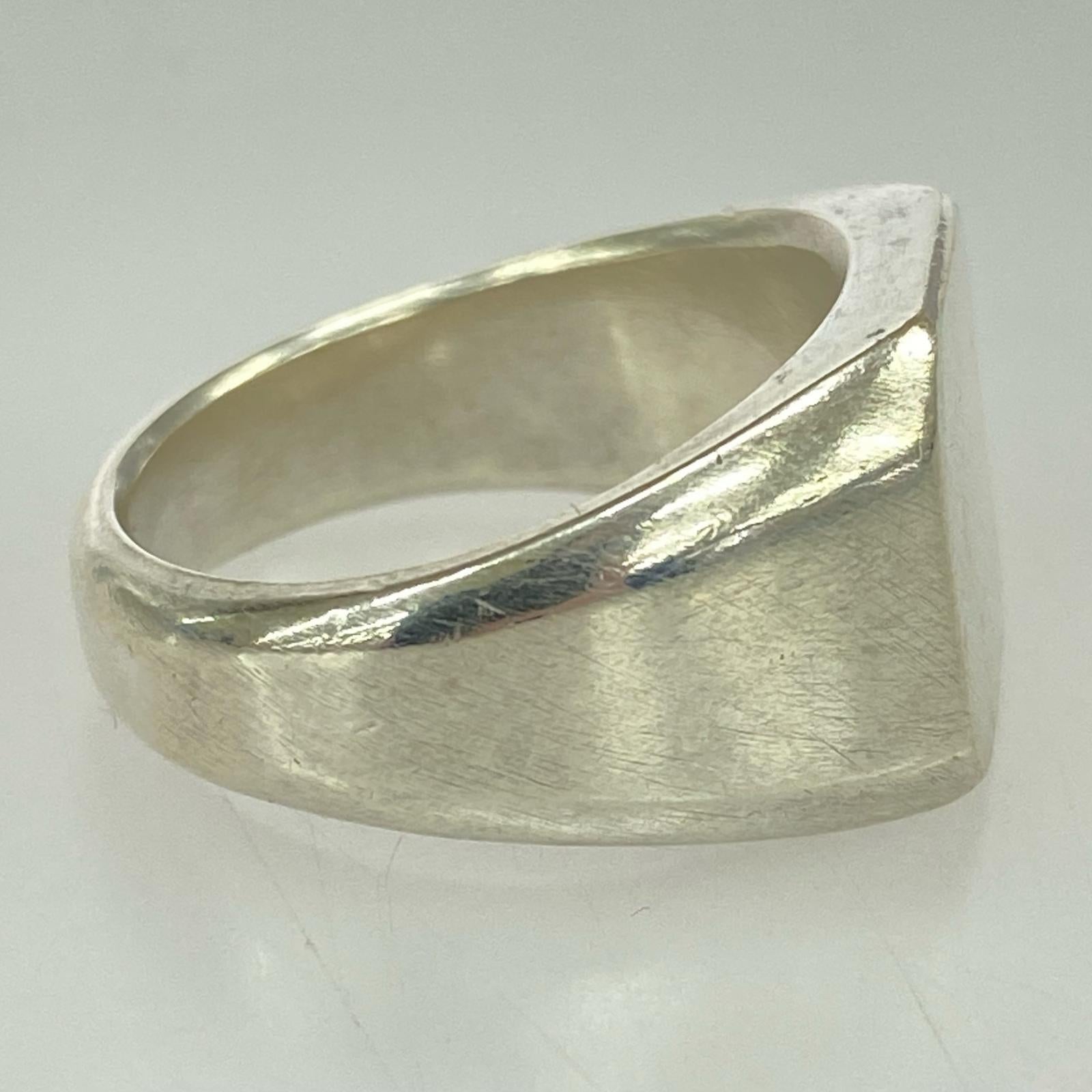 リング・指輪 mollive SV HEAVY SIGNET RING