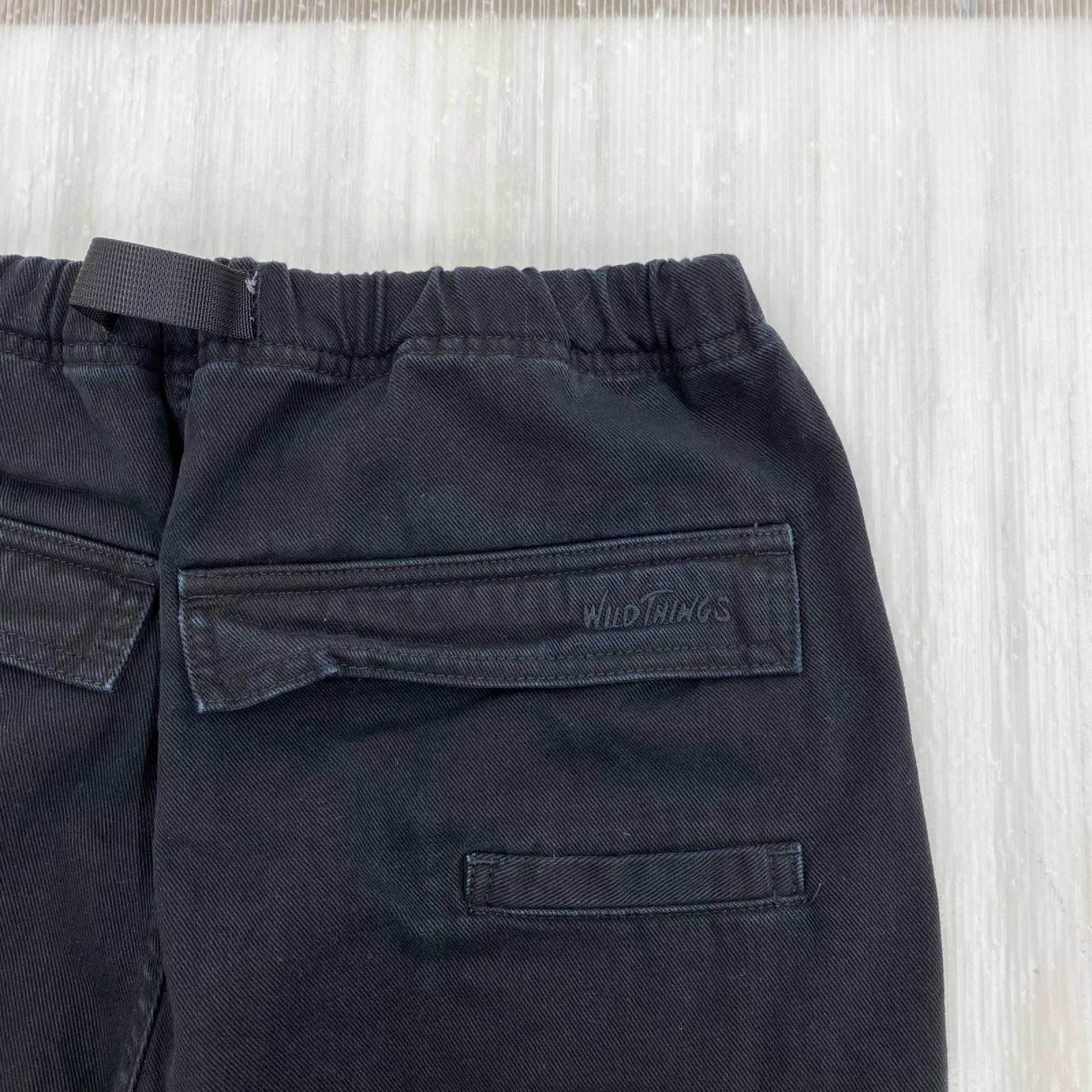 デニムパンツ WILDTHINGS Pigment Dyed Cargo Pant ブラック (S) S ブラック