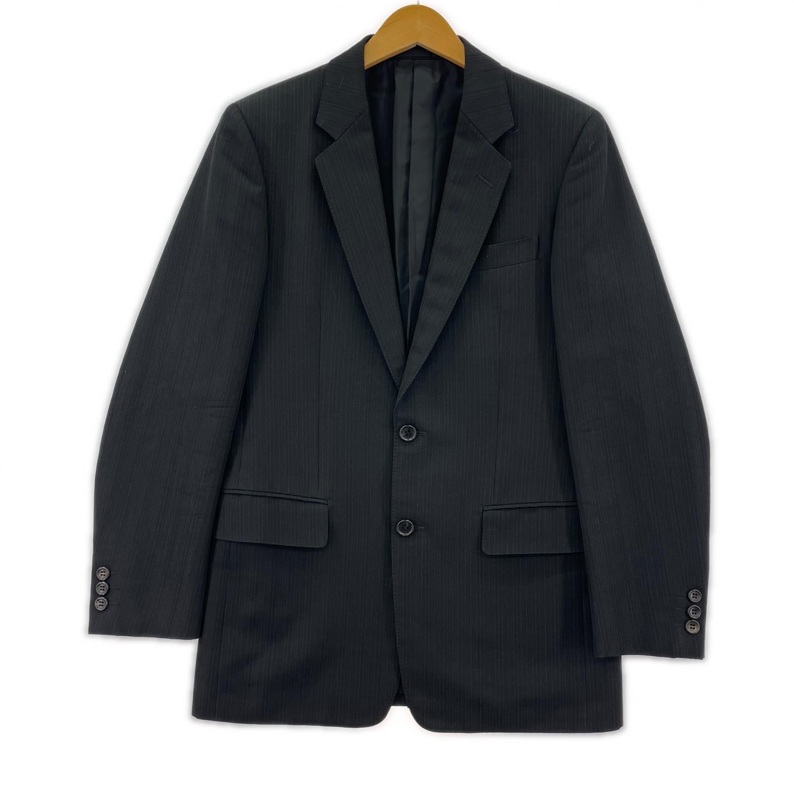テーラードジャケット homme deux 2006 ストライプ S ブラック