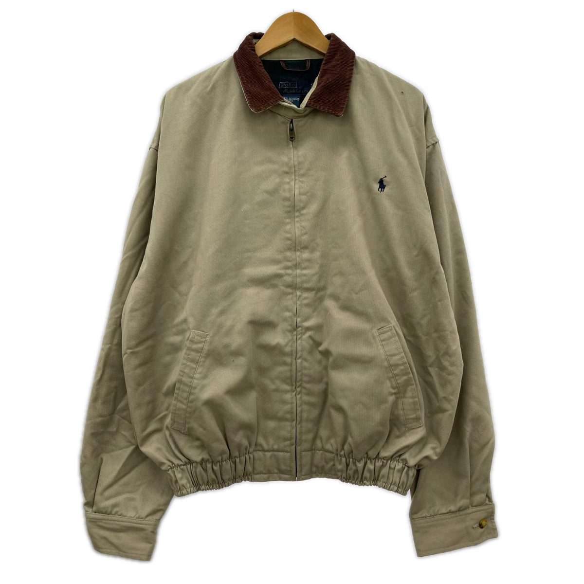 ジャケット 90s 襟コーデュロイスイングトップ (L) ベージュ L ベージュ