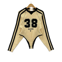 ニット Numbering Knit Body Suit F BEG フリー ベージュ