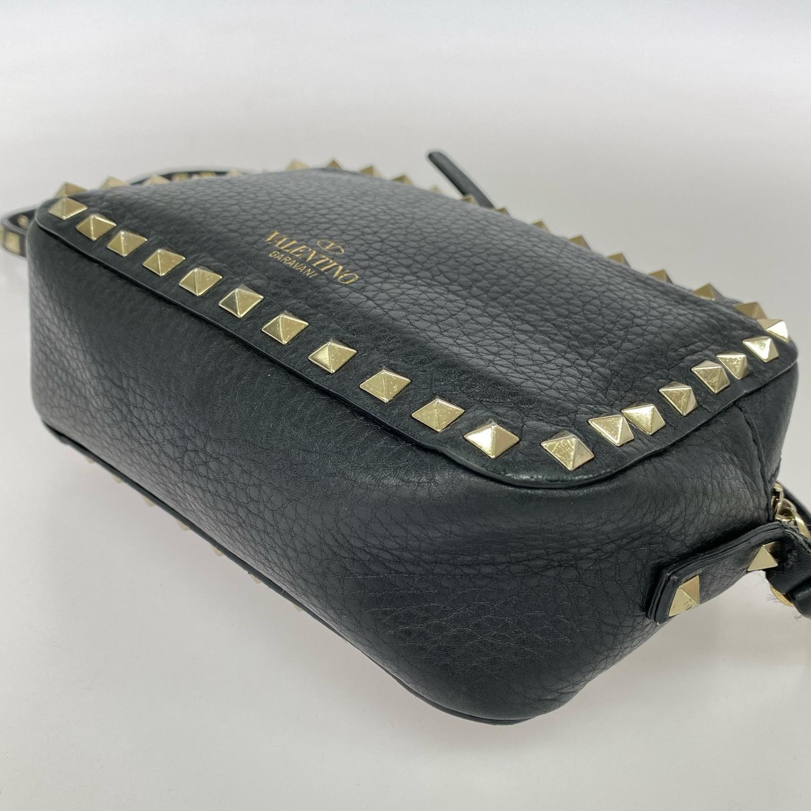 ショルダーバッグ レザースタッズ BLK ブラック