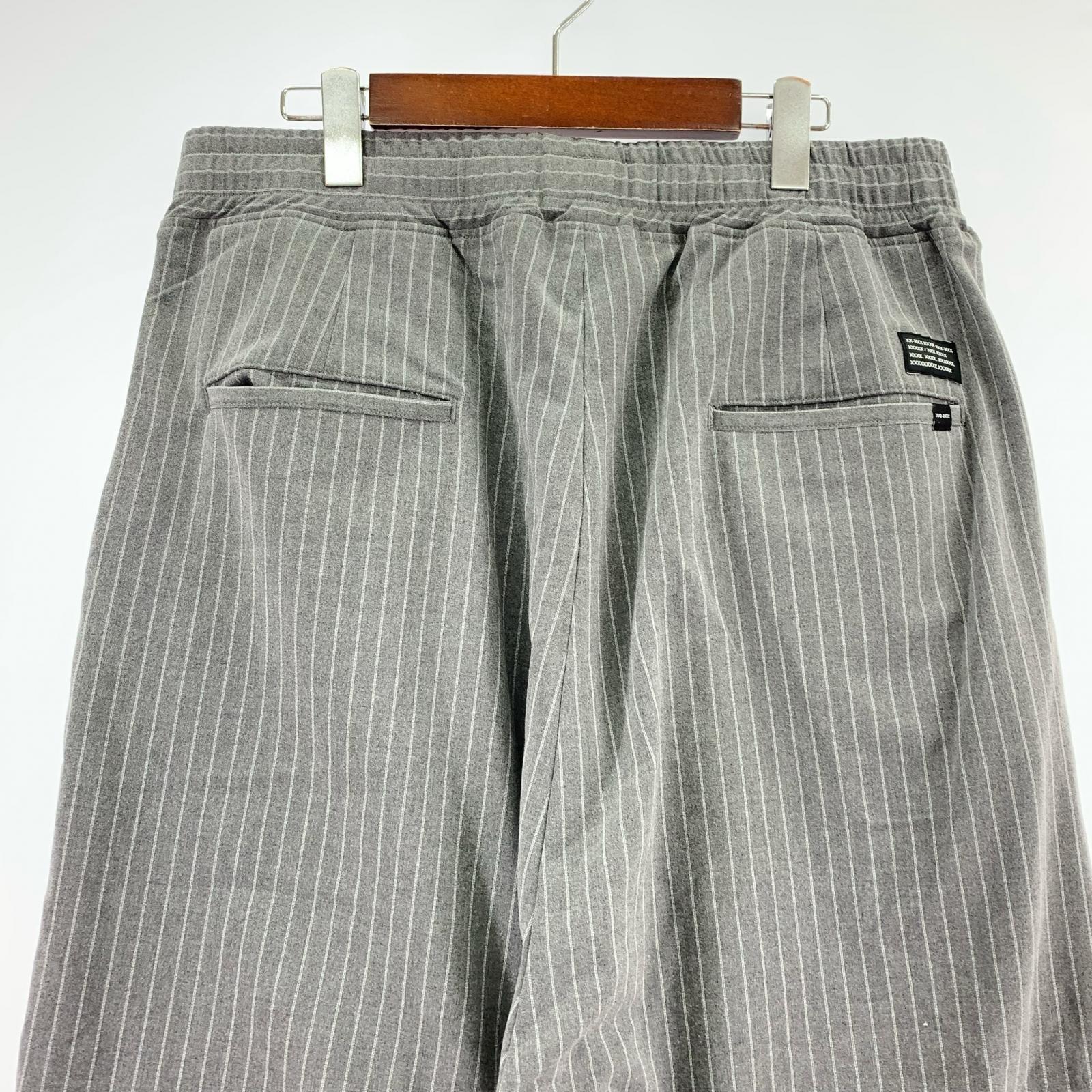パンツ stripe pants L L ネイビー