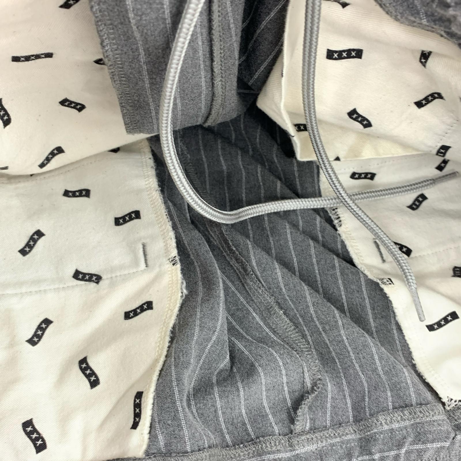 パンツ stripe pants L L ネイビー