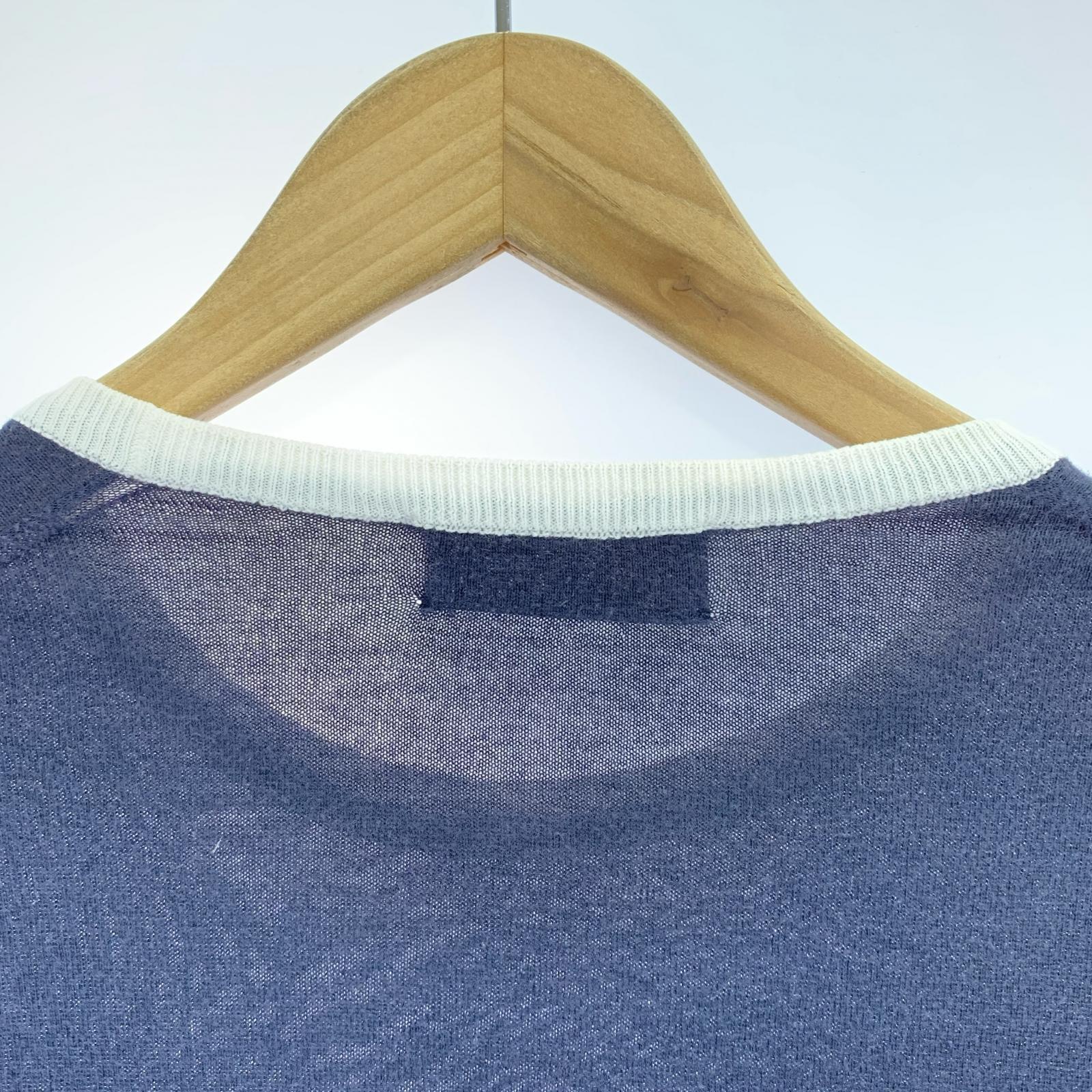 ニット sea island cotton ネイビー