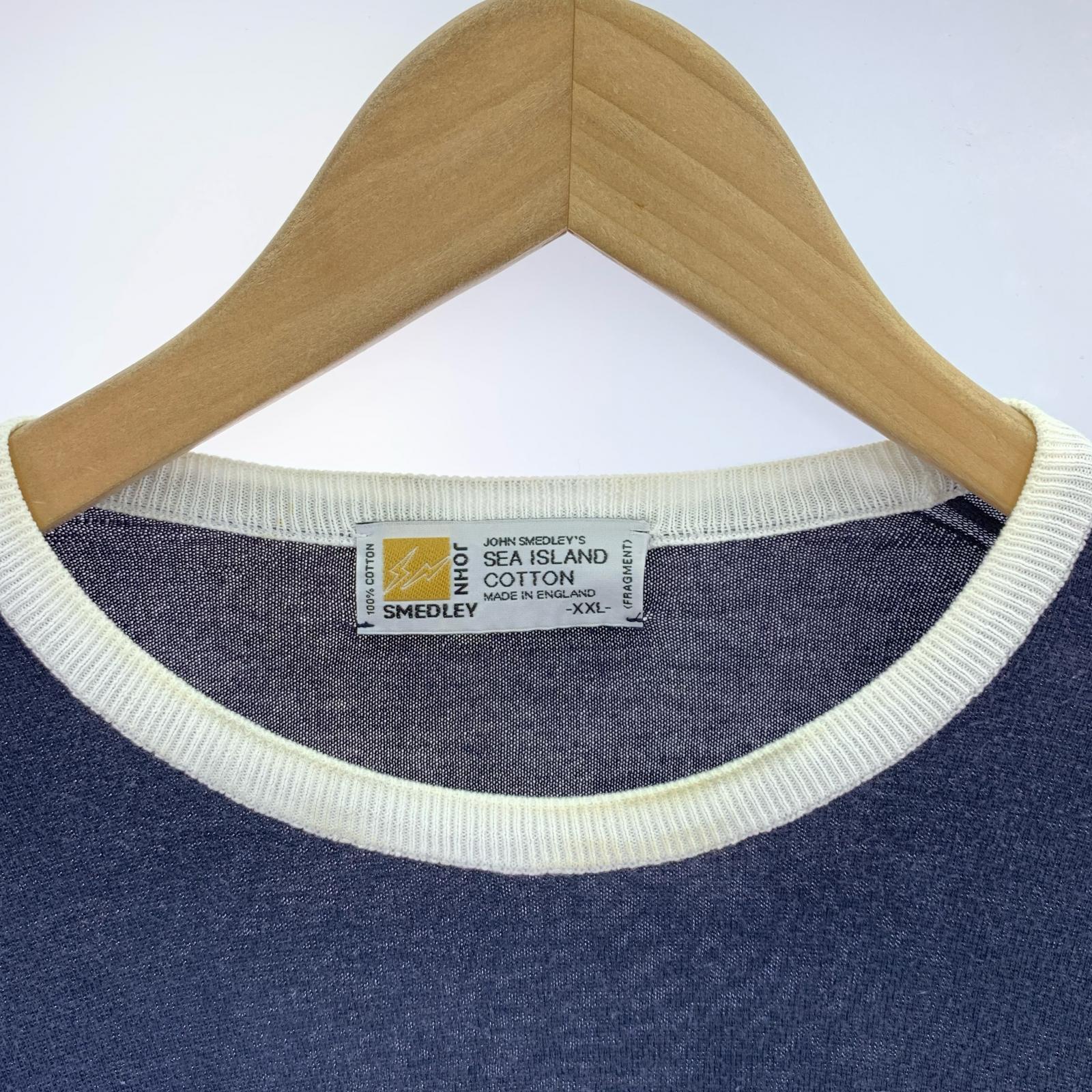 ニット sea island cotton ネイビー