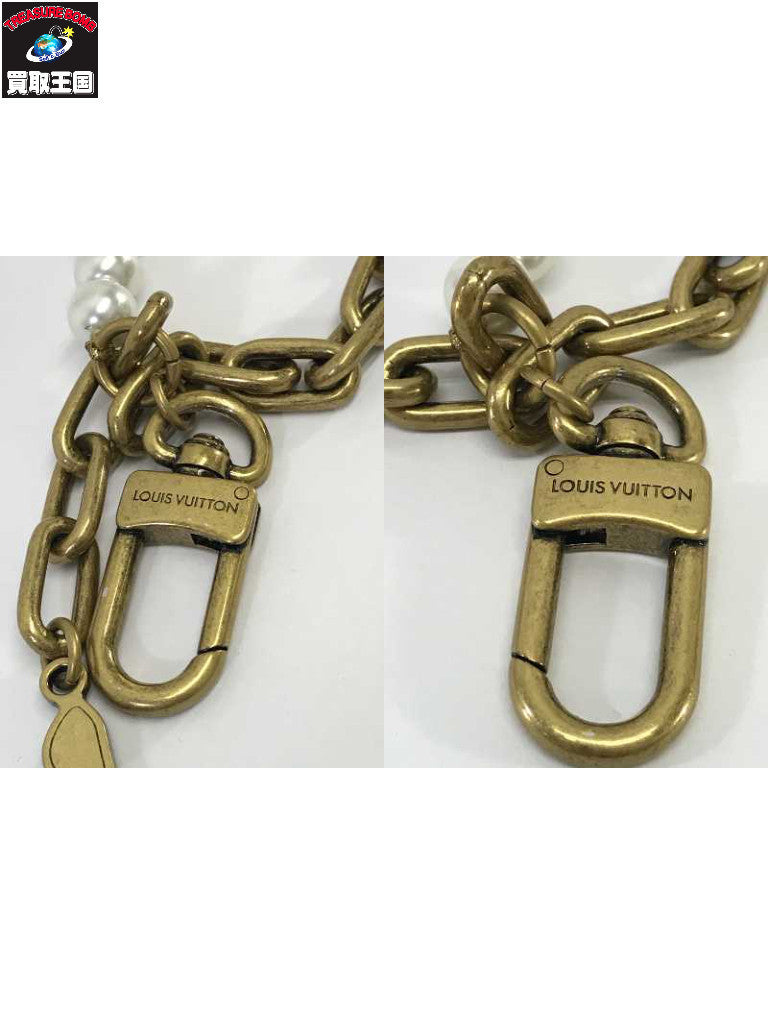 チェーンベルト パール バッグチャーム/CHAIN BELT PEARLS M01689
