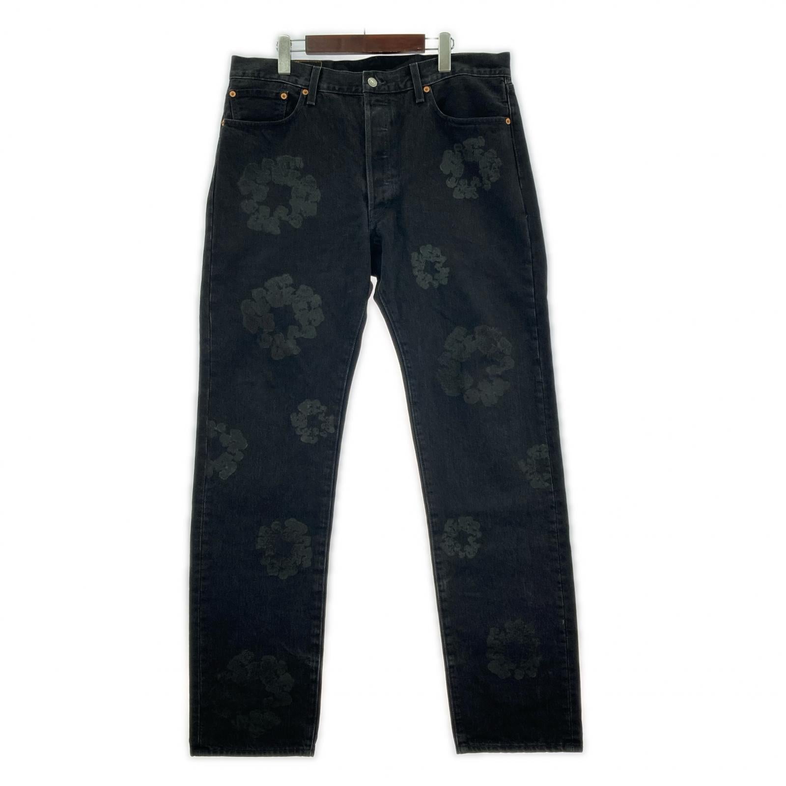 デニムパンツ ×DENIM TEARS/501DT/W36L34 36 ブラック