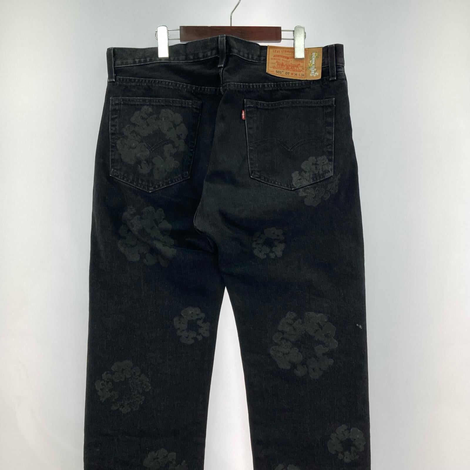 デニムパンツ ×DENIM TEARS/501DT/W36L34 36 ブラック