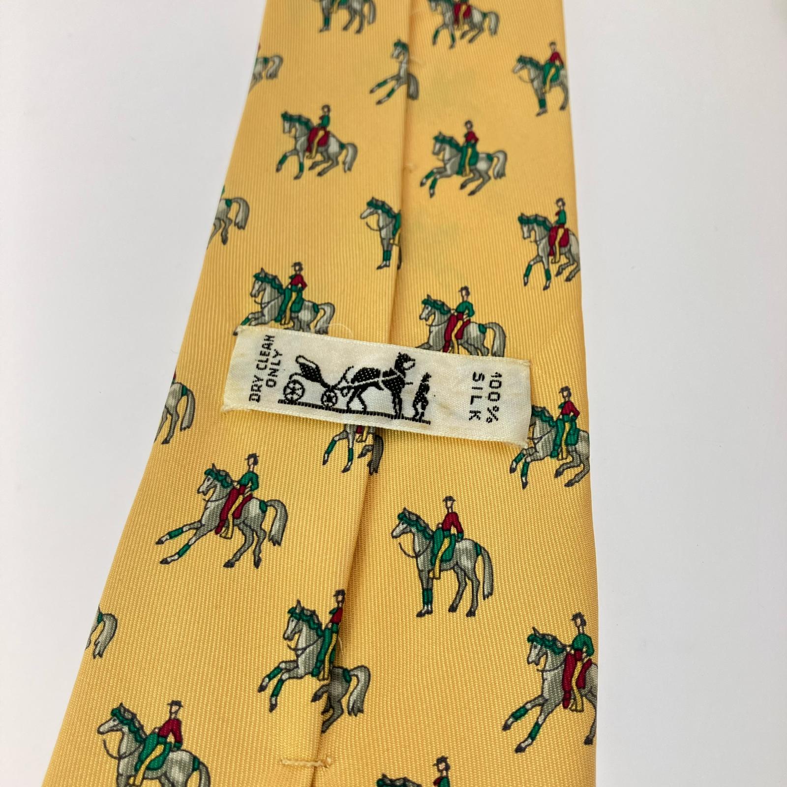 HERMES シルクホース ネクタイ