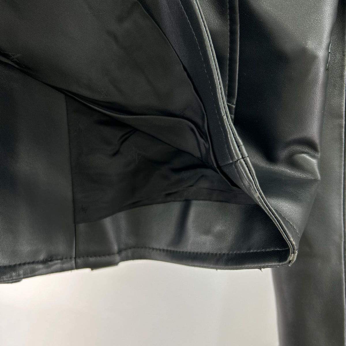 レザージャケット faux Leather Double Riders BLK ブラック