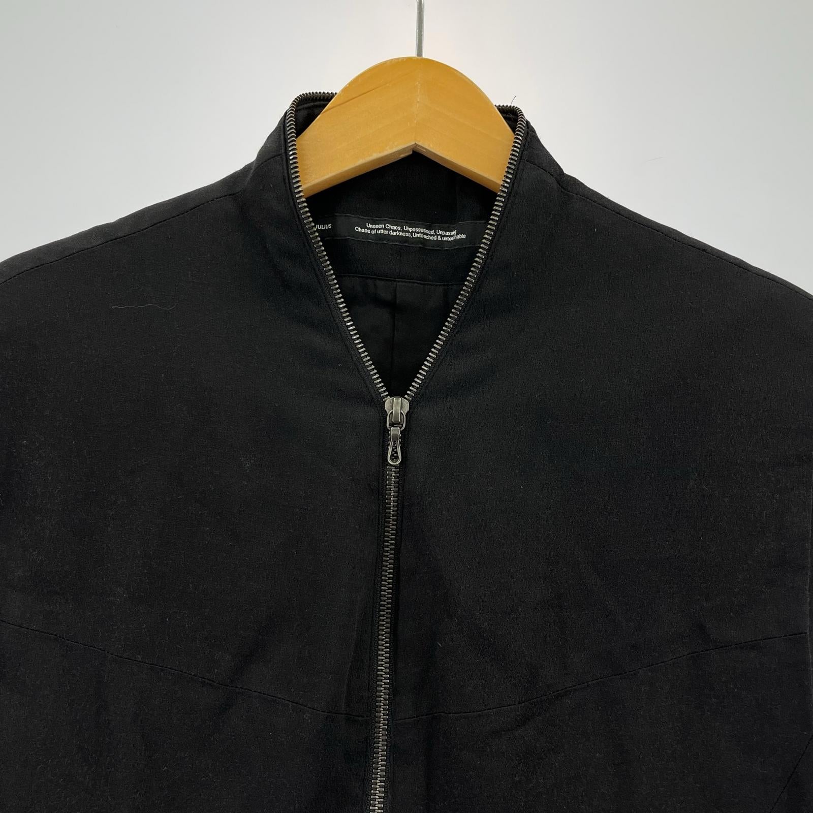 ジャケット 22SS プルオーバーハーフジップベスト BLK ブラック