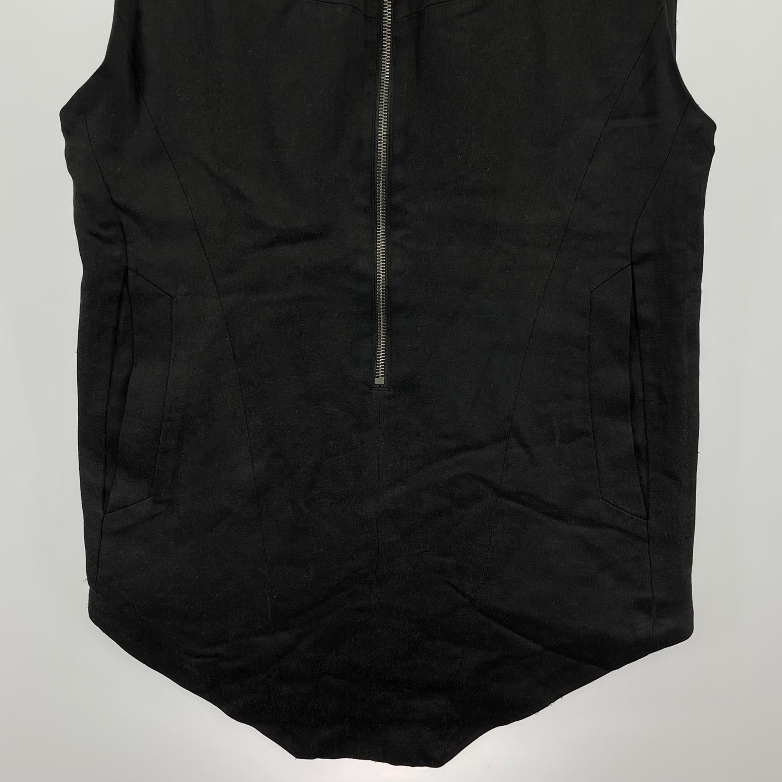 ジャケット 22SS プルオーバーハーフジップベスト BLK ブラック