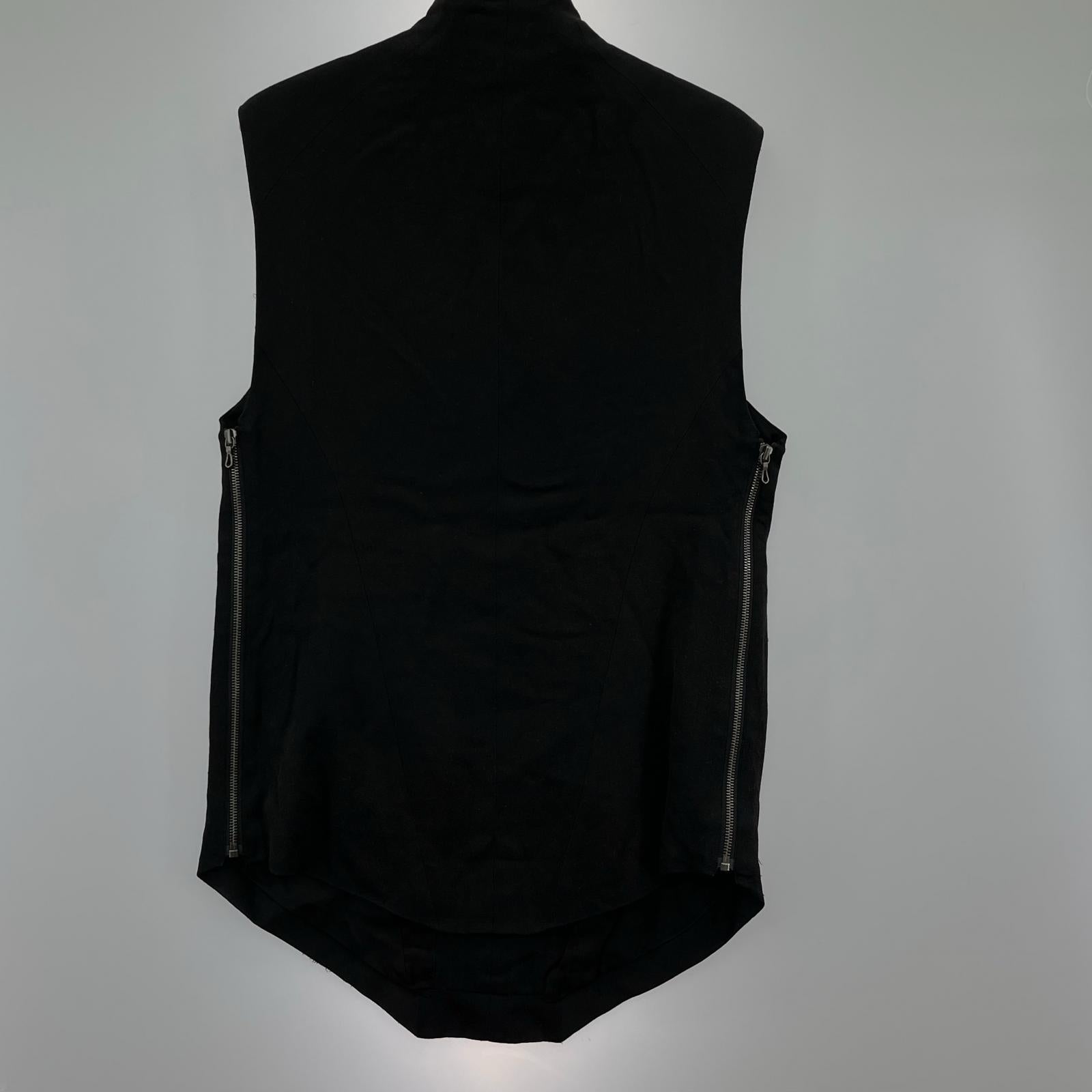 ジャケット 22SS プルオーバーハーフジップベスト BLK ブラック