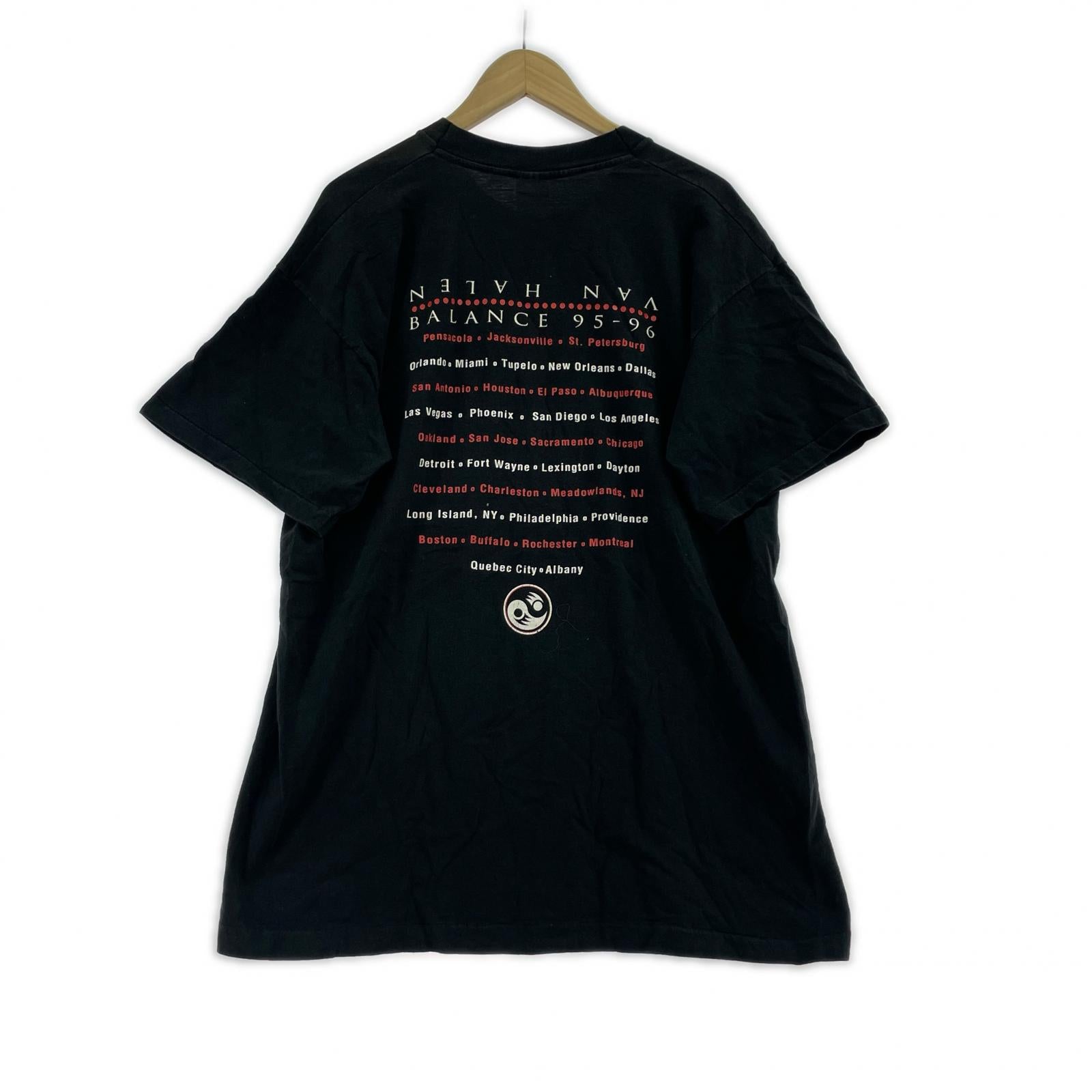 半袖Tシャツ fruit of the loom van halen 黒 XL ブラック