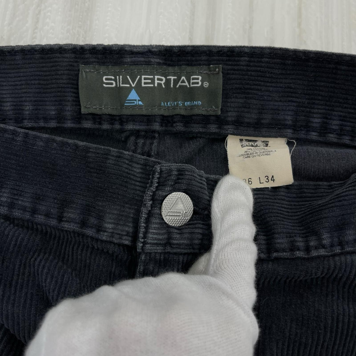 パンツ 00s SILVERTAB コーデュロイ ペインター W36 L34 グレー