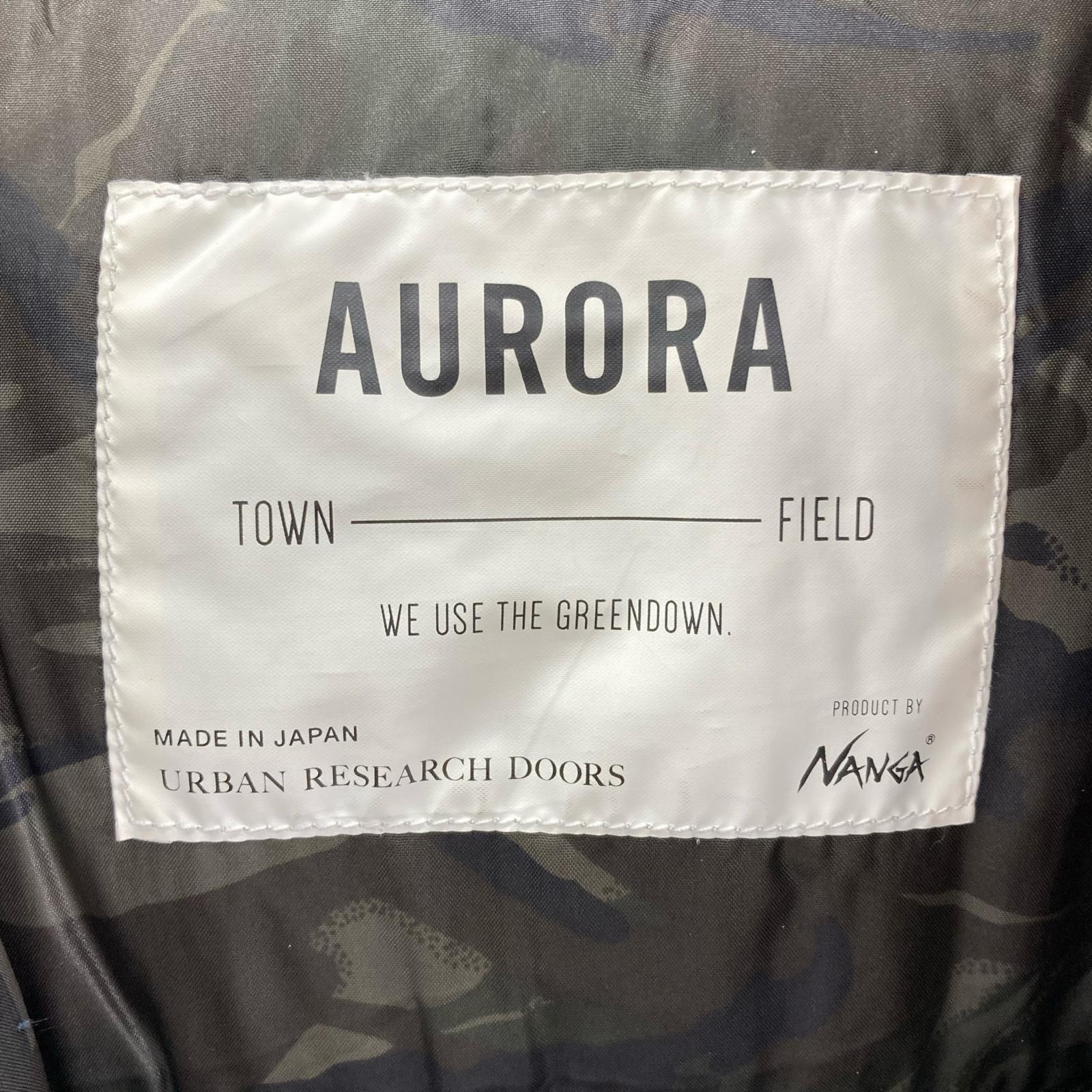 ダウンジャケット NANGA×URBAN RESEARCH iD AURORA 3LAYER DOWN BLOUSON 36 BLK 36 ブラック