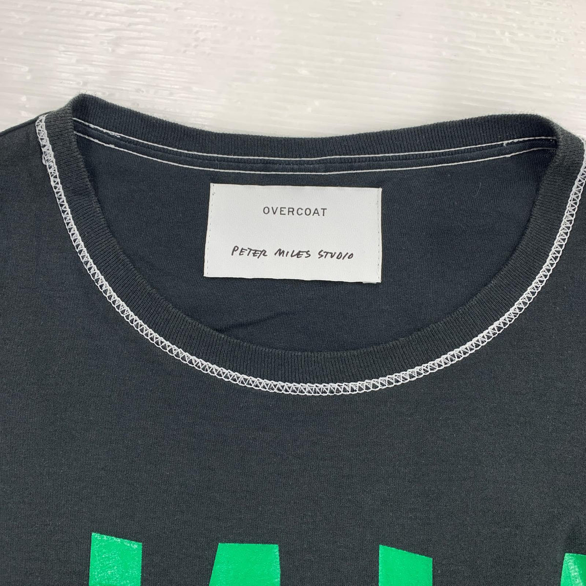 半袖Tシャツ Message Print Tshirt/L/ブラック L ブラック