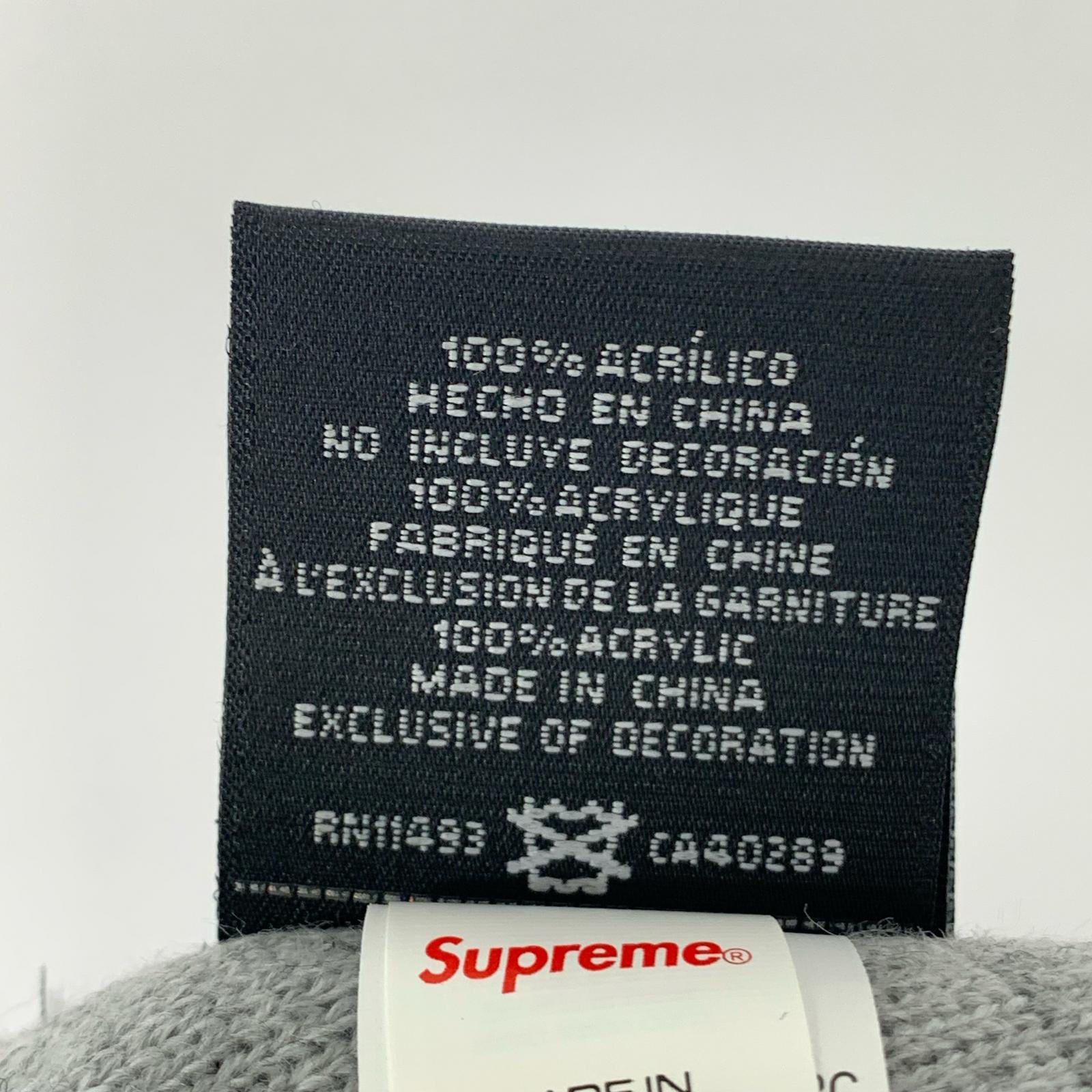 ニットキャップ Supreme 22AW S Logo Beanie Grey Sロゴビーニー グレー グレー