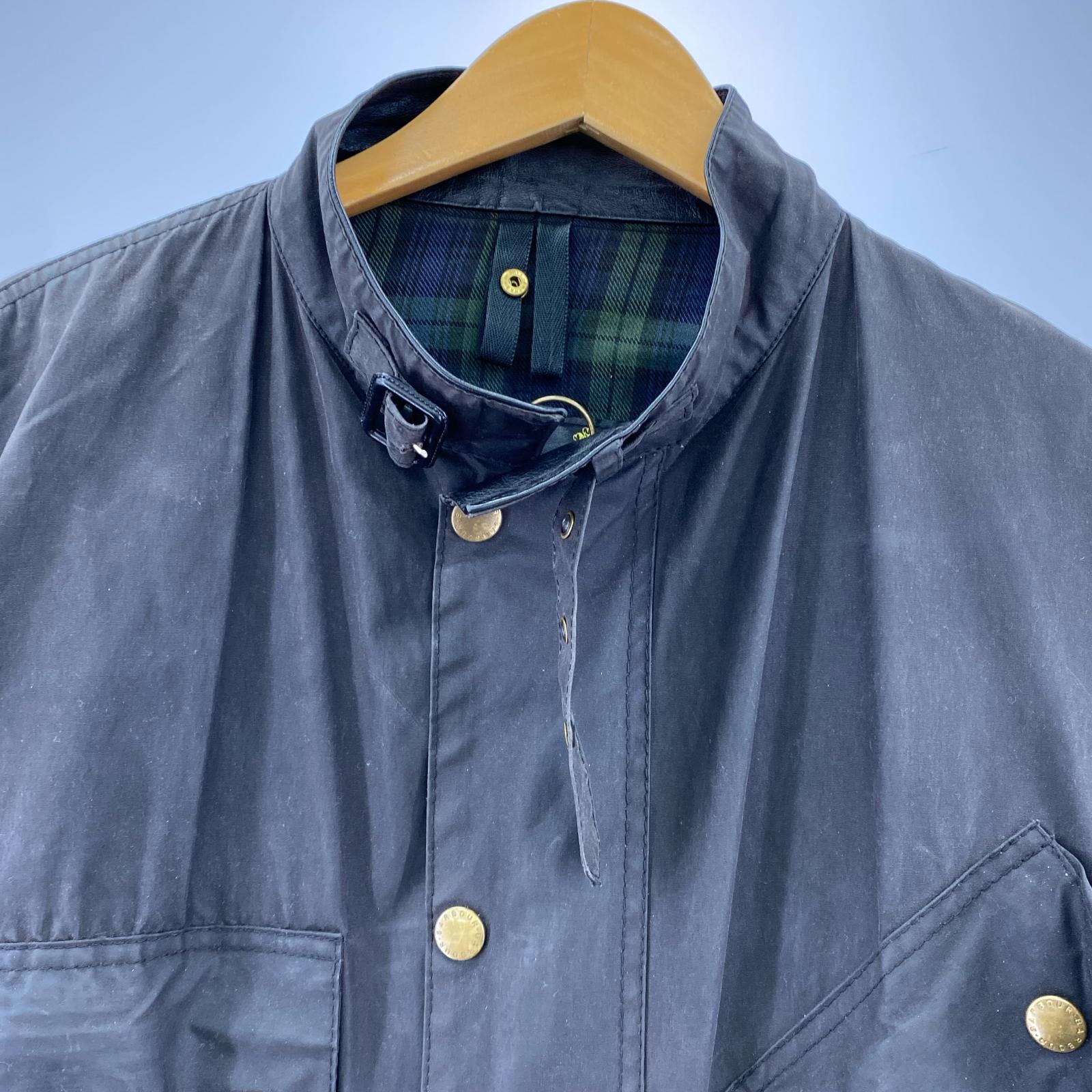 ジャケット Barbour 90s 3ワラント Beacon Jacket 44 黒 ブラック