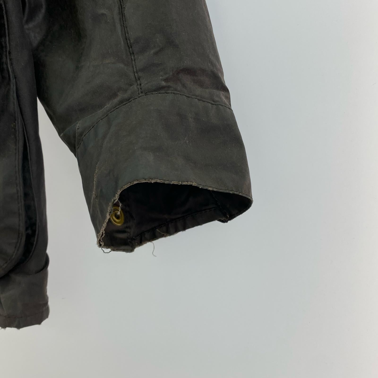 ジャケット Barbour 90s 3ワラント Beacon Jacket 44 黒 ブラック